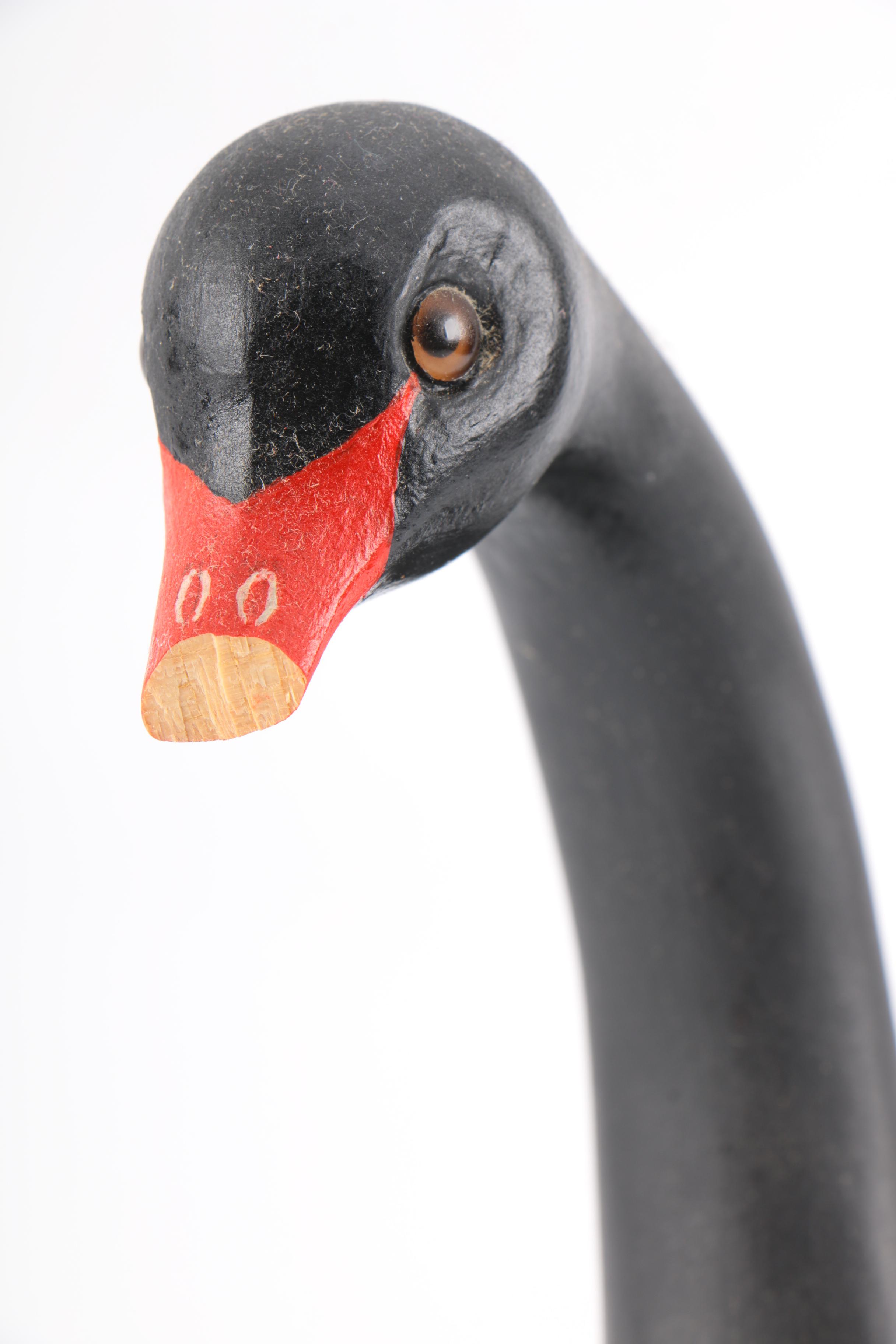 Wooden Black Swan Decoy
