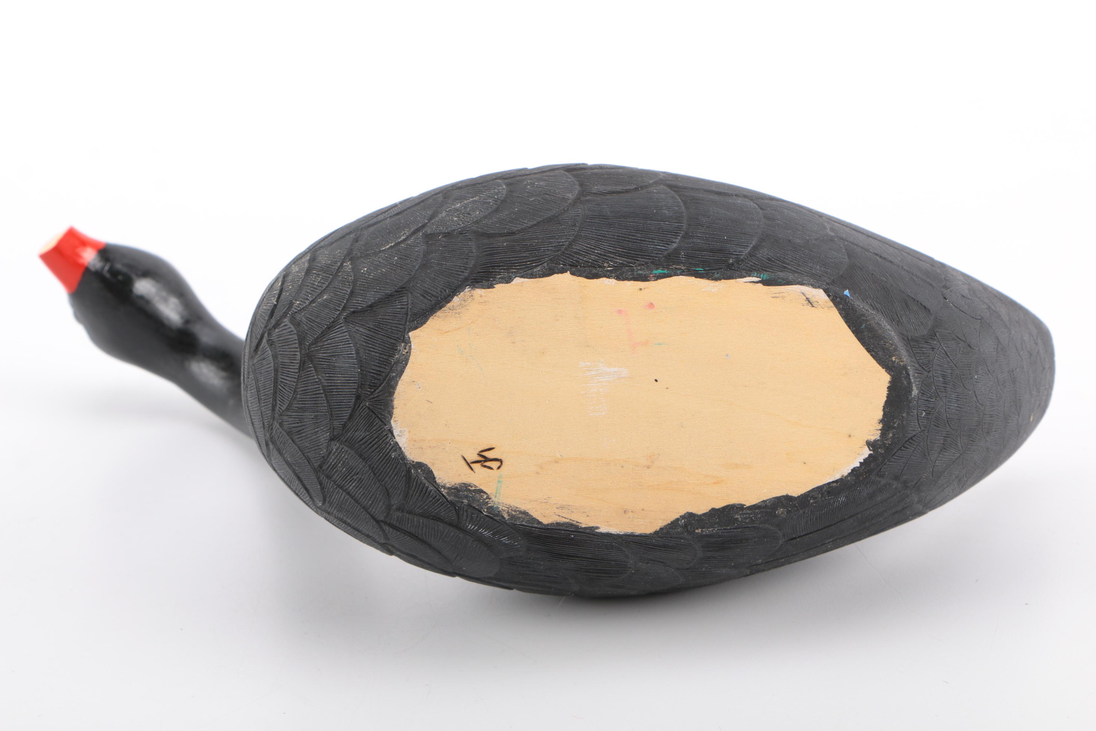 Wooden Black Swan Decoy