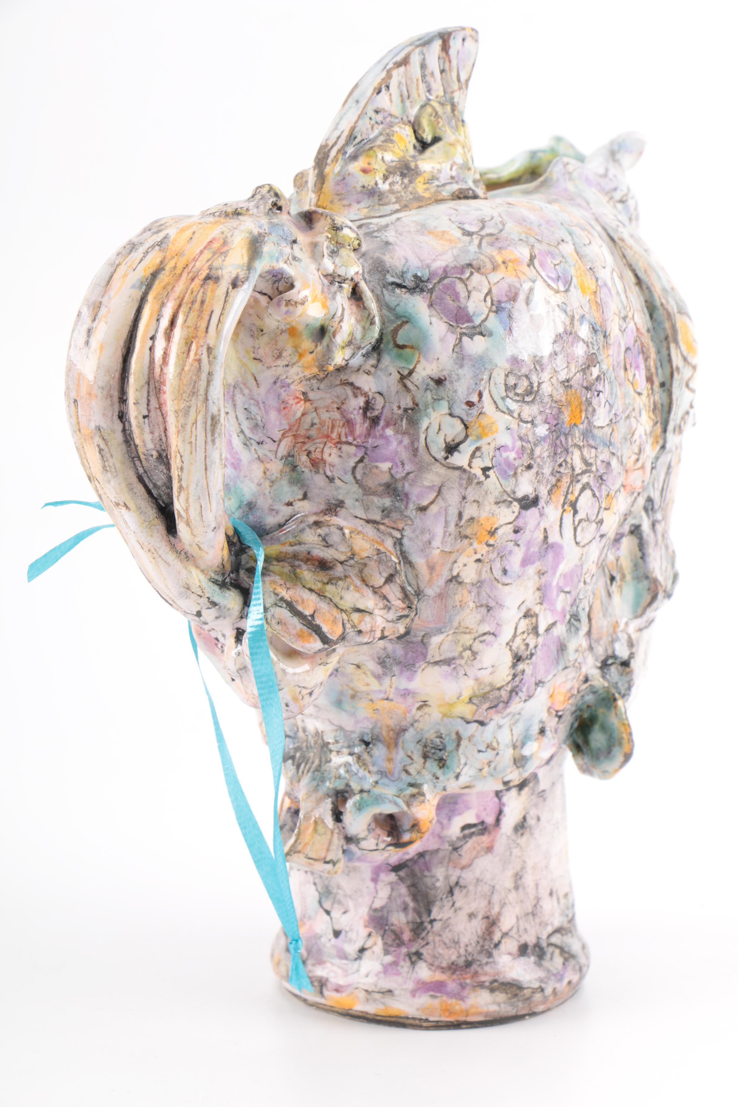 Handbuilt Stoneware Figural Teapot