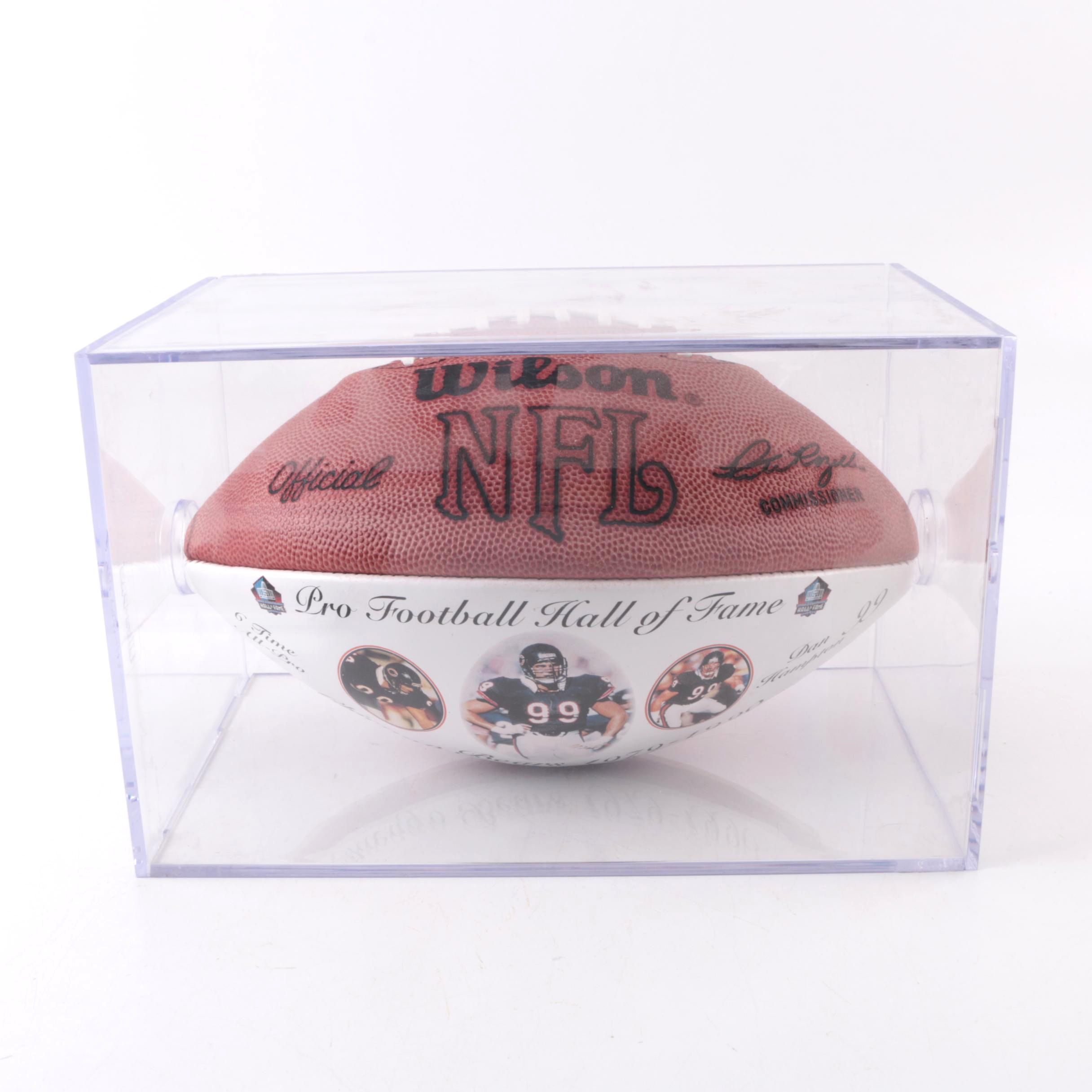 Signed Dan Hampton Football