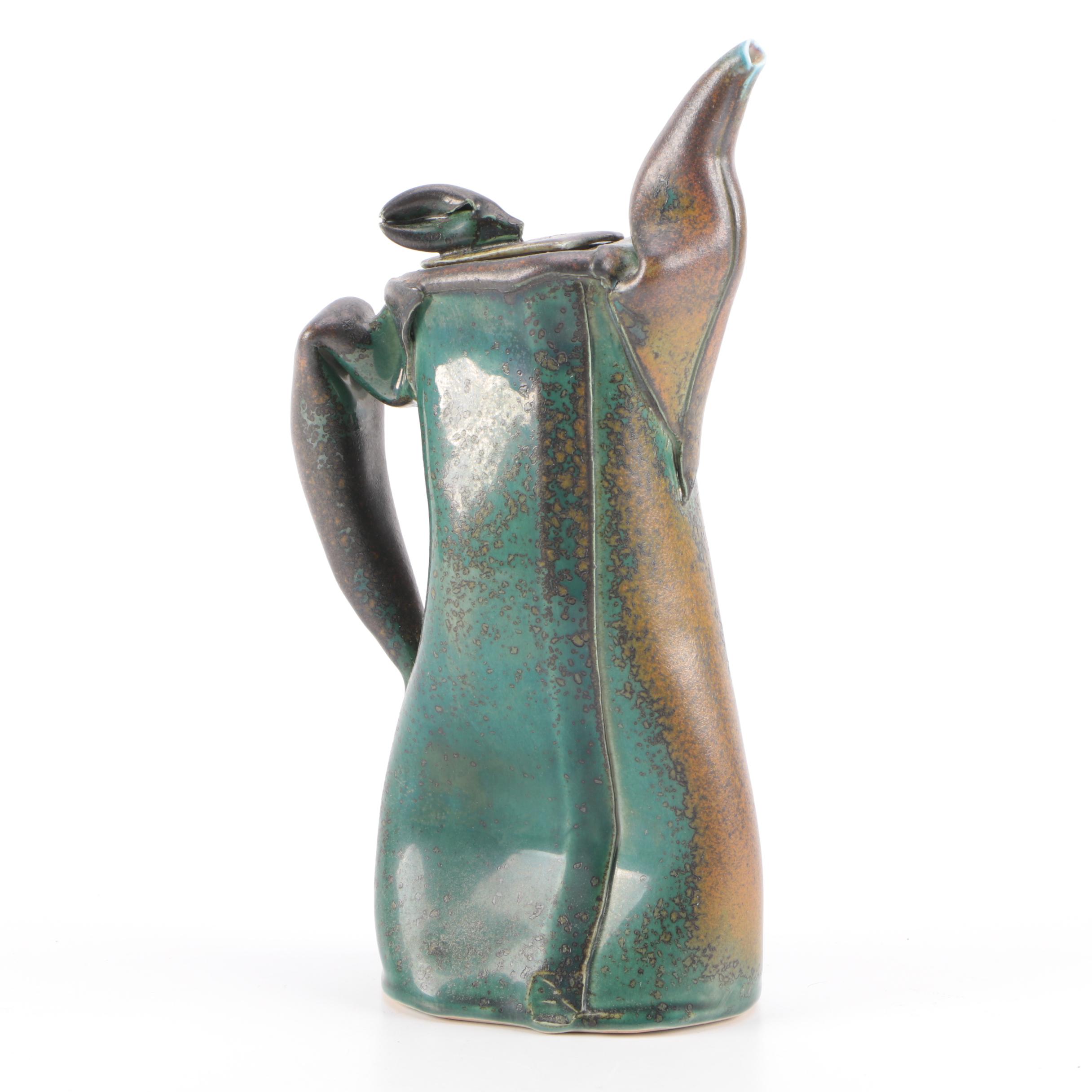 Handbuilt Stoneware Lidded Teapot
