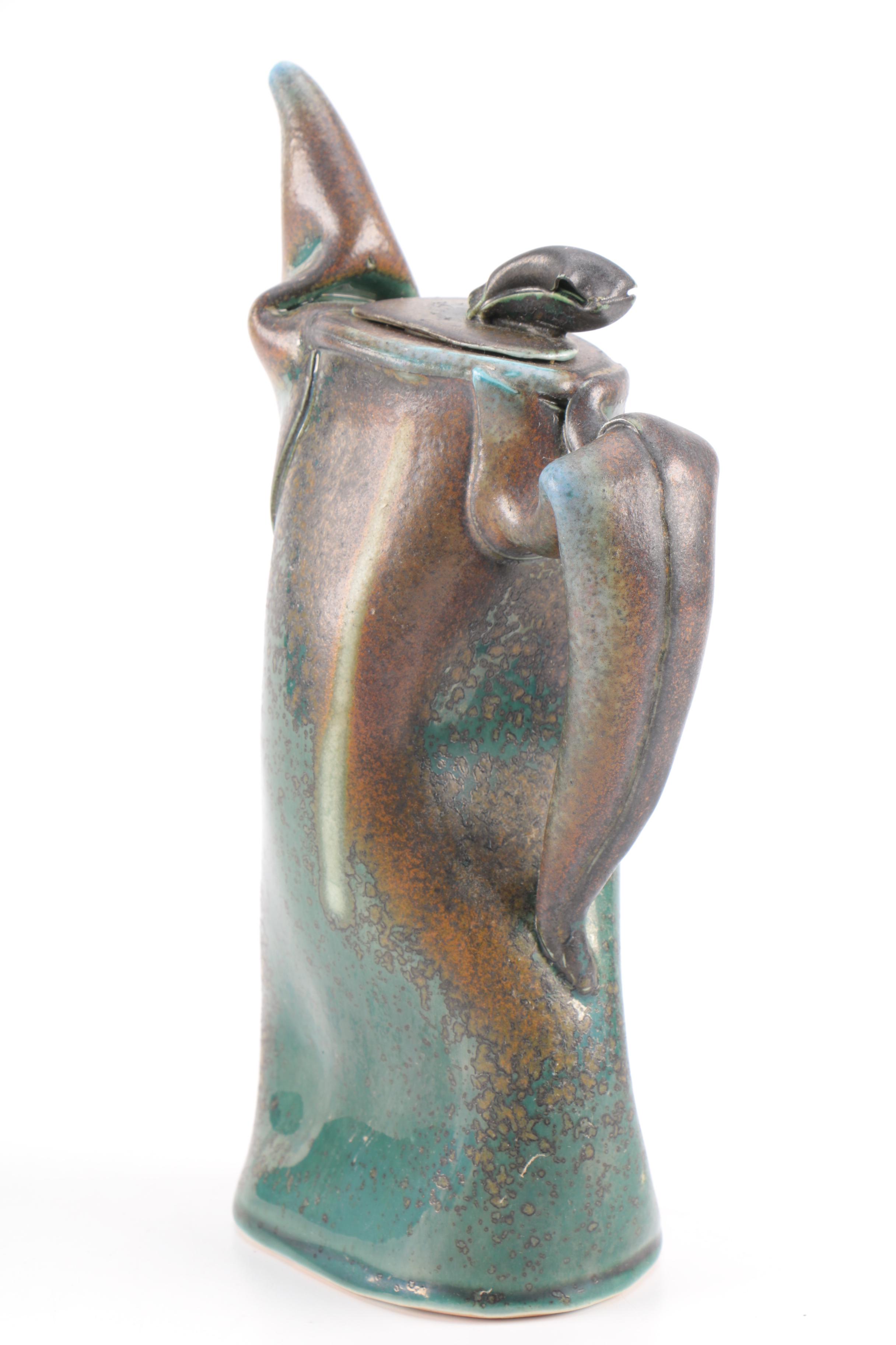 Handbuilt Stoneware Lidded Teapot