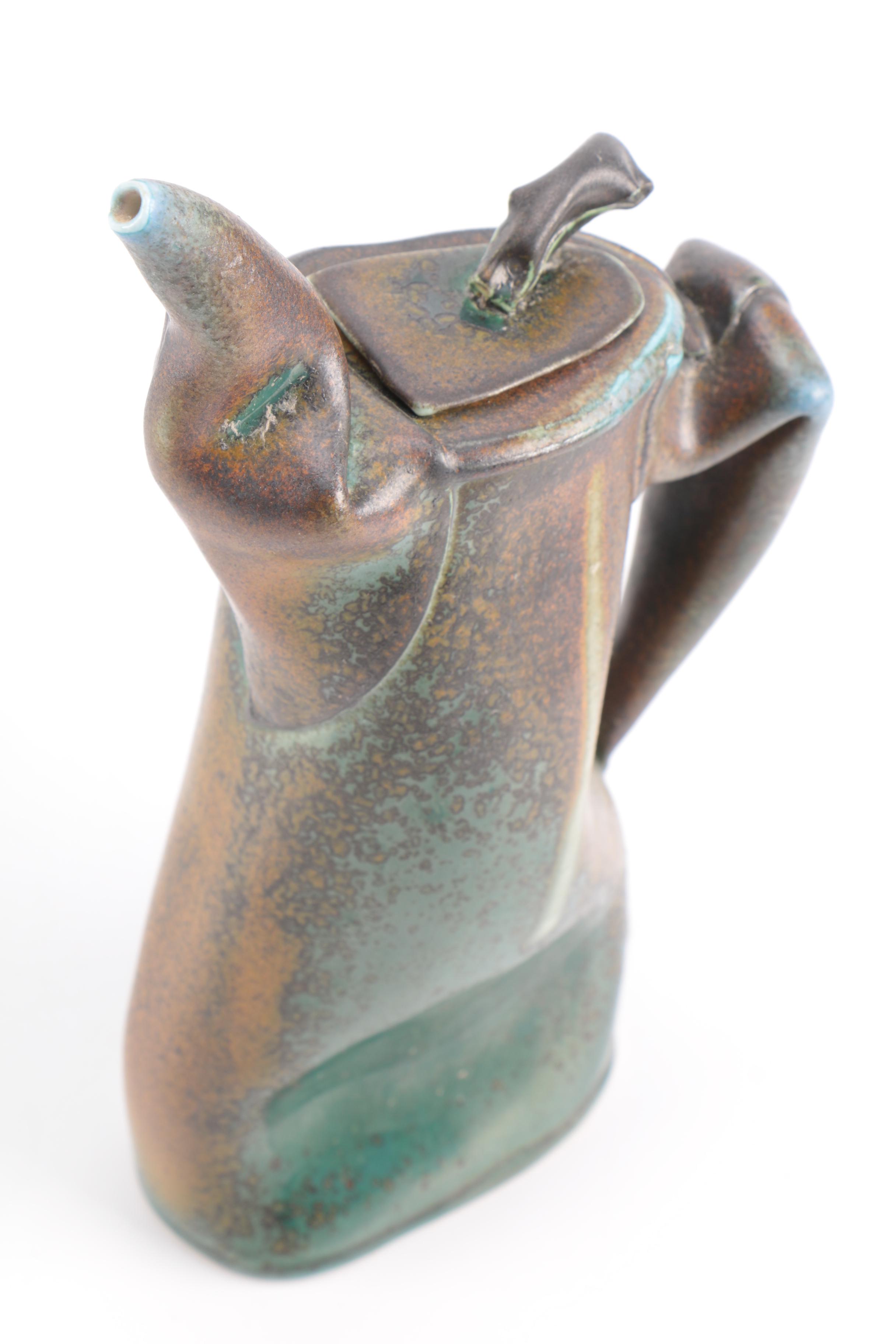 Handbuilt Stoneware Lidded Teapot