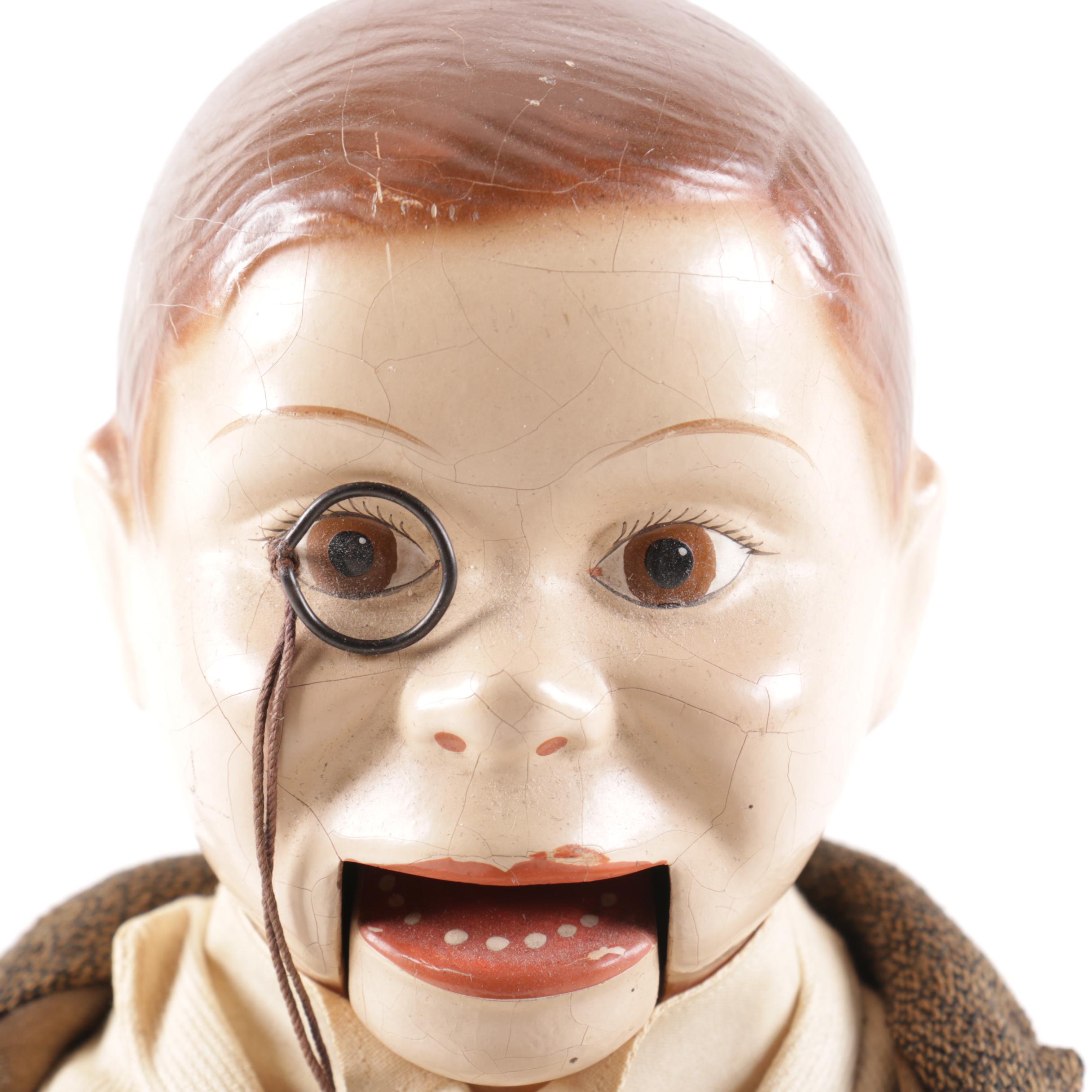 Pull String Ventriloquist Charlie McCarthy Puppet
