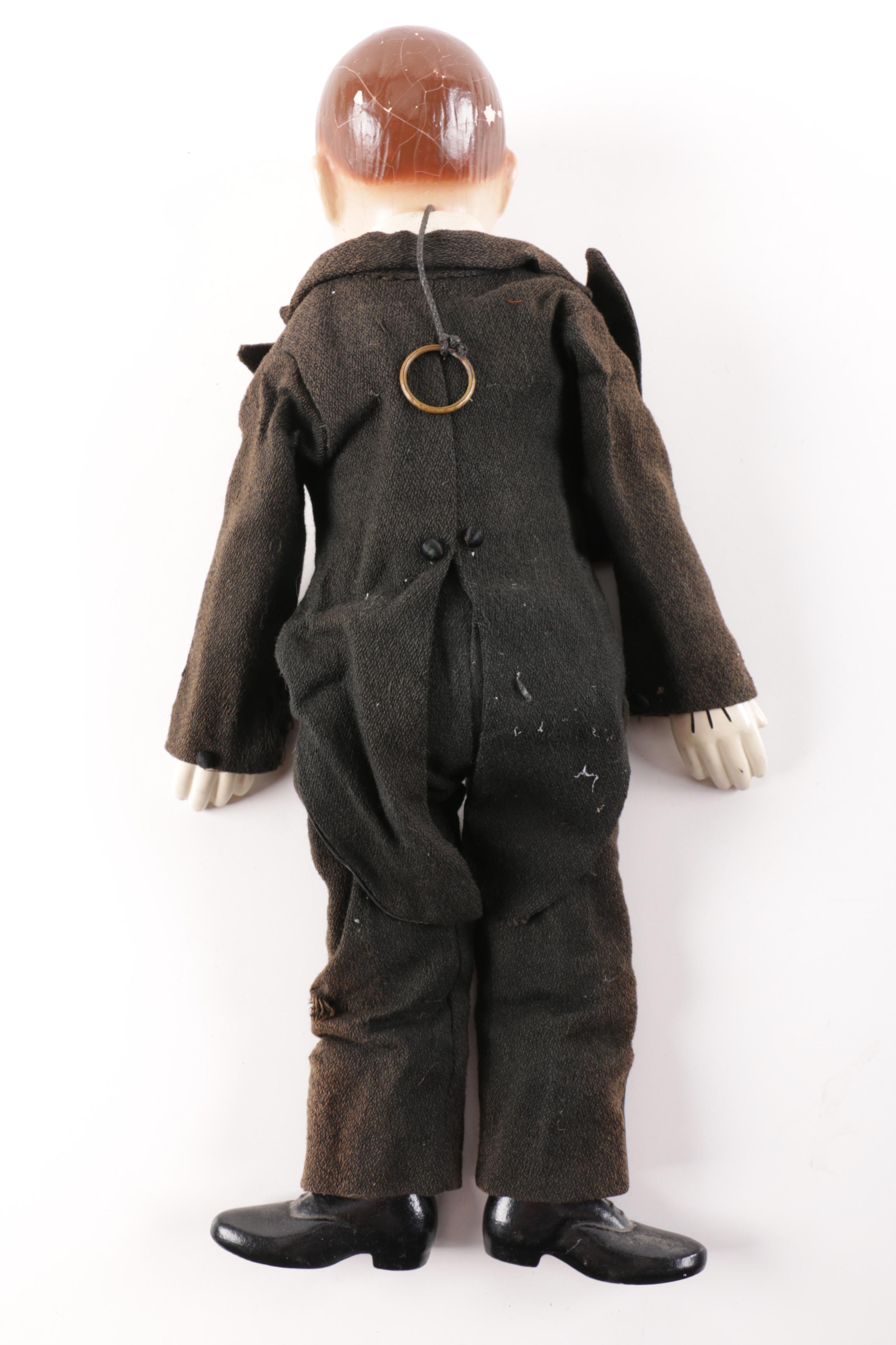 Pull String Ventriloquist Charlie McCarthy Puppet