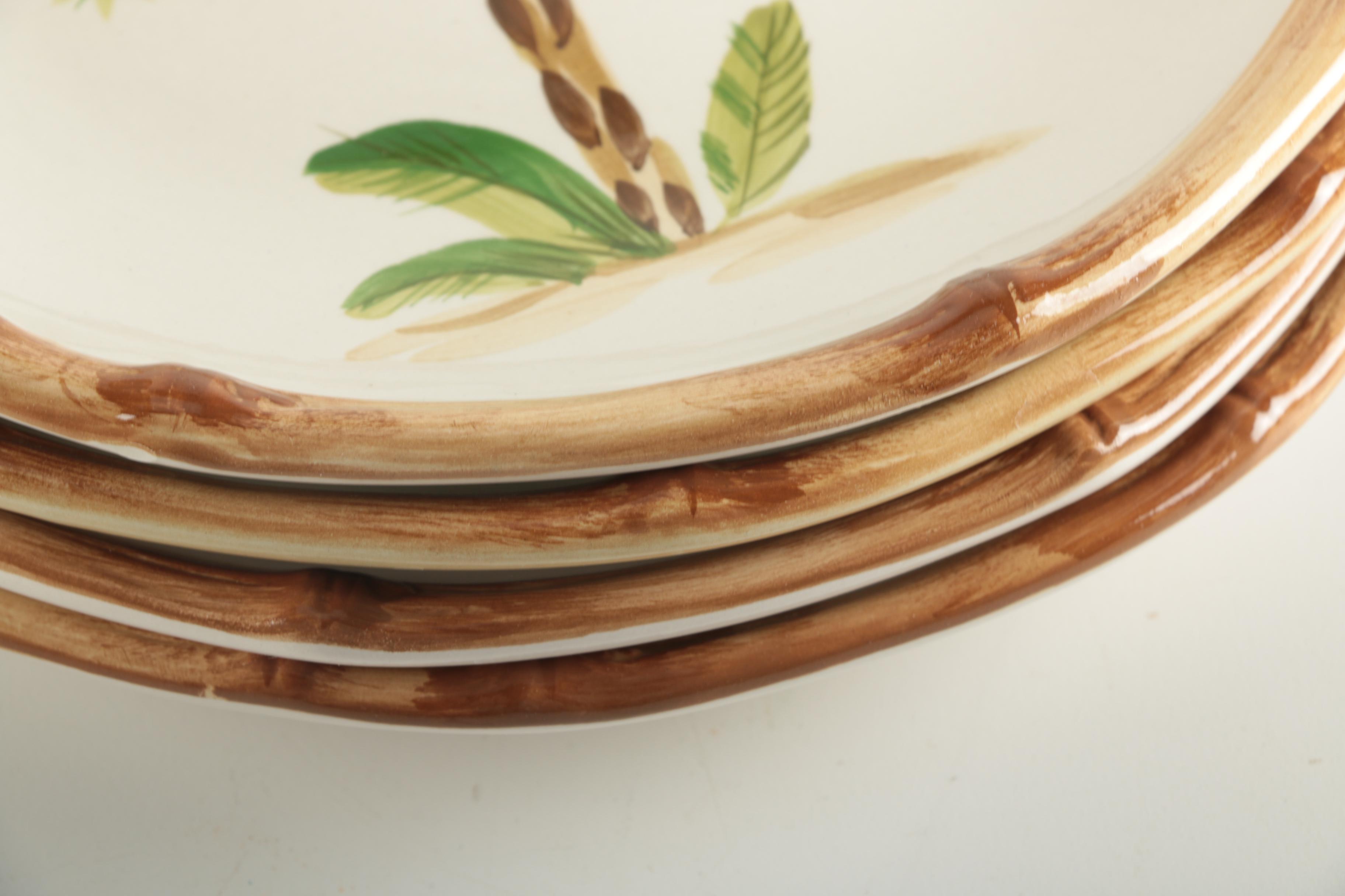 Ceramic Palm Tree Dish Ware Assortment