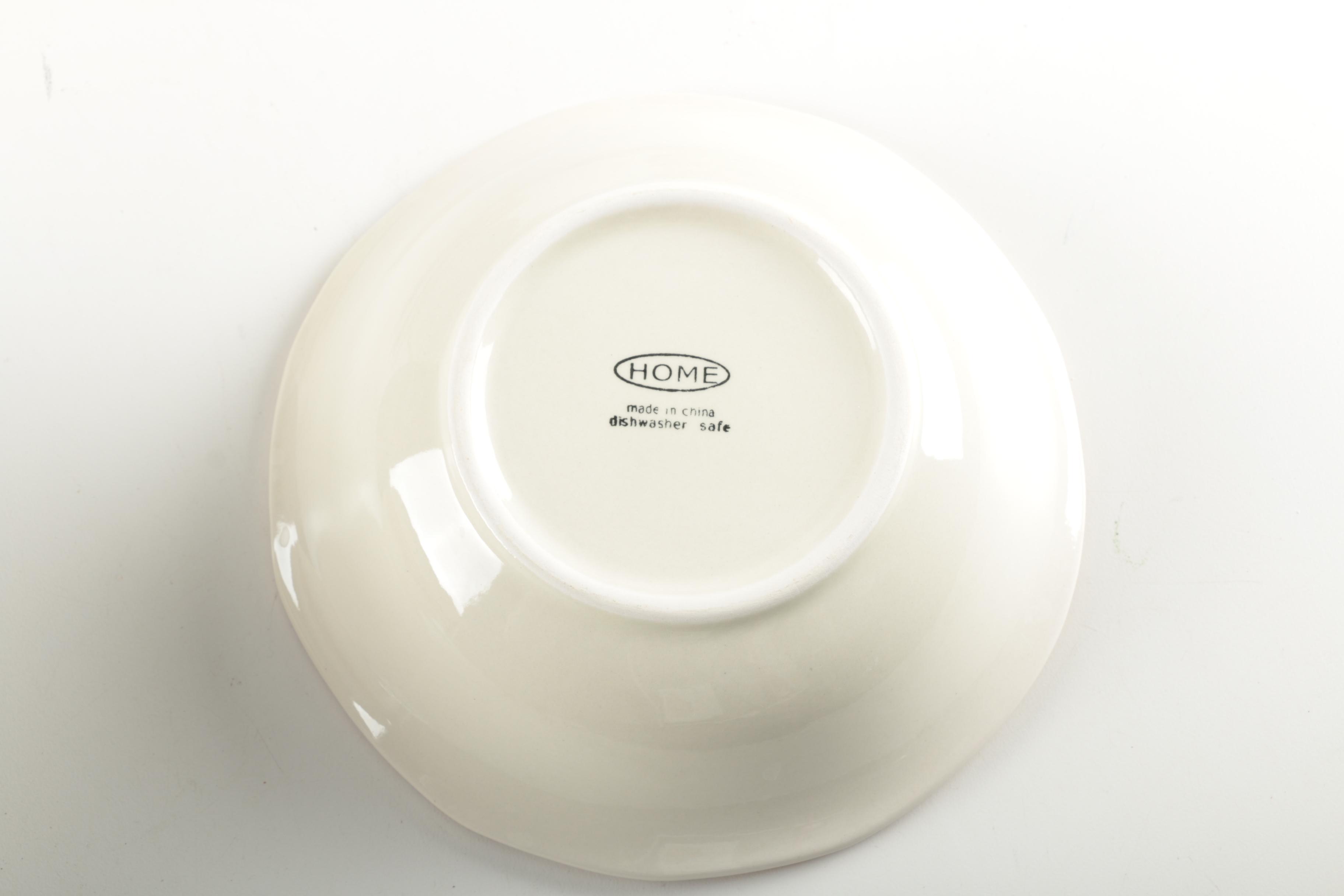 Ceramic Palm Tree Dish Ware Assortment