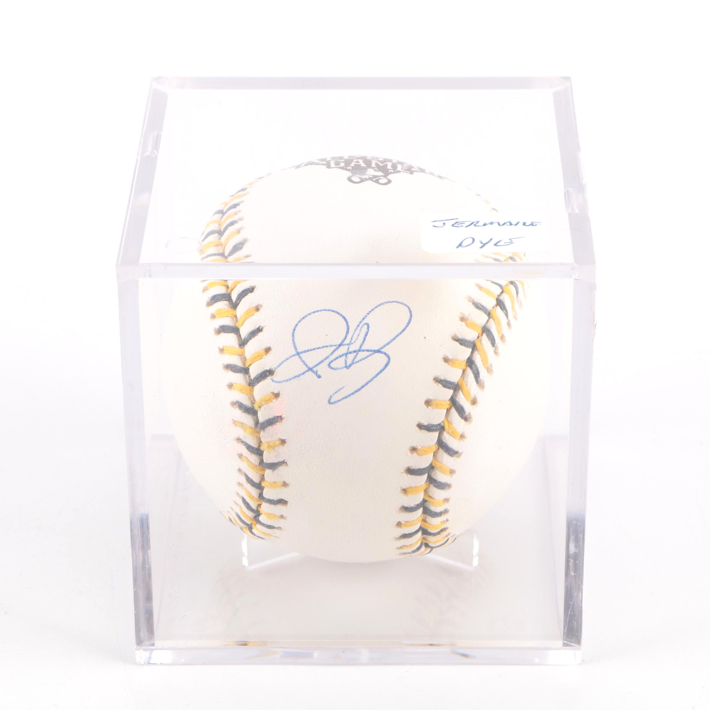 Jermaine Dye Signed Baseball