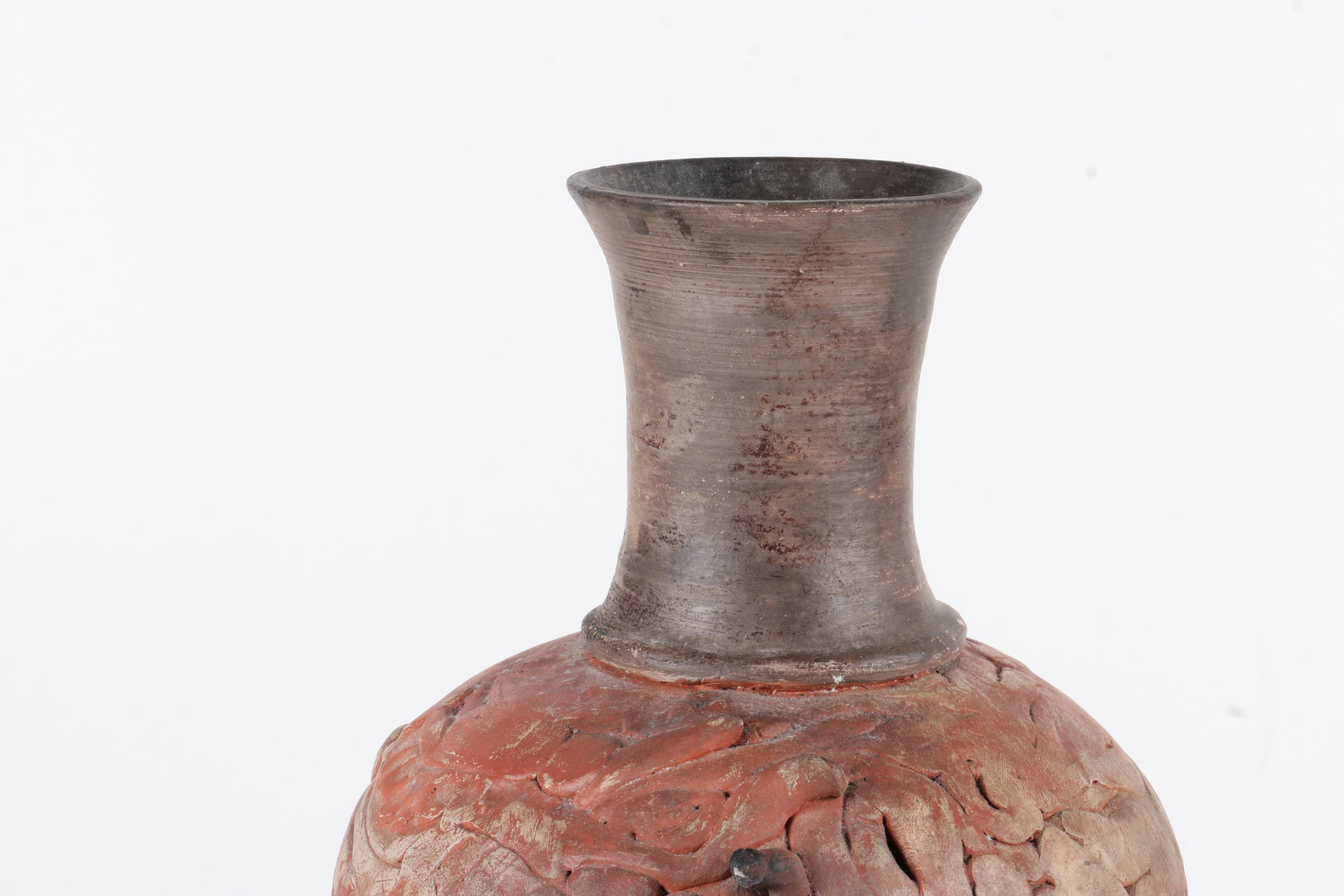 Coil Built Stoneware Vase