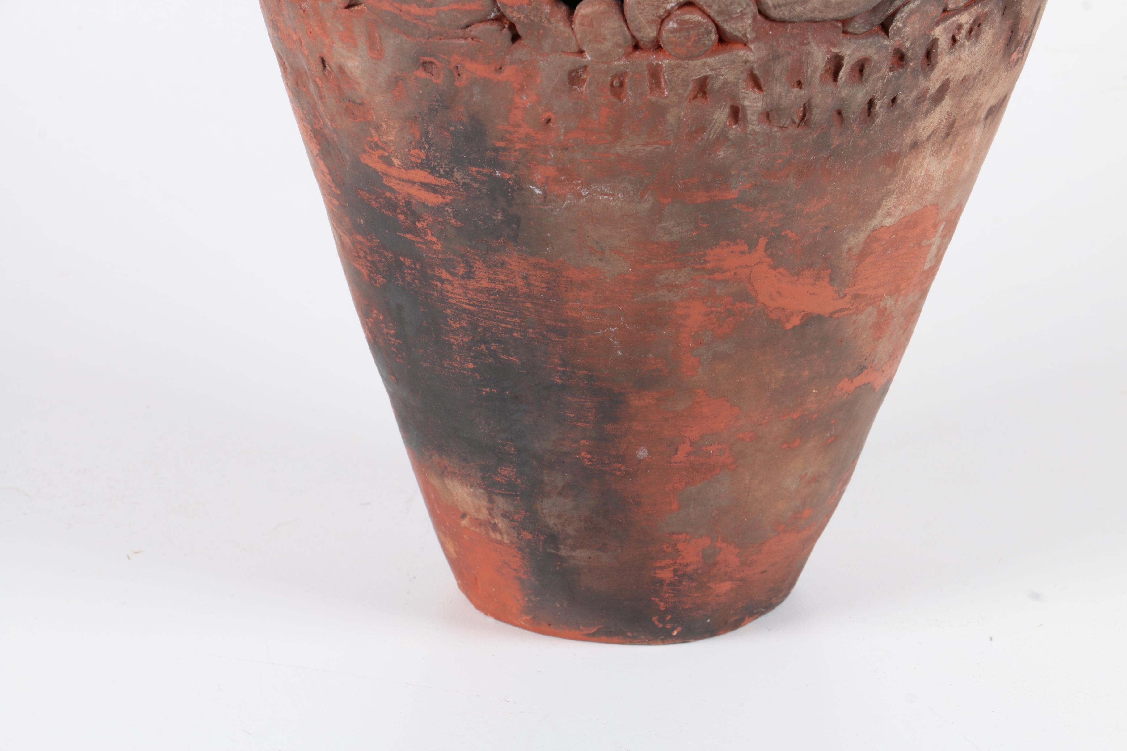 Coil Built Stoneware Vase