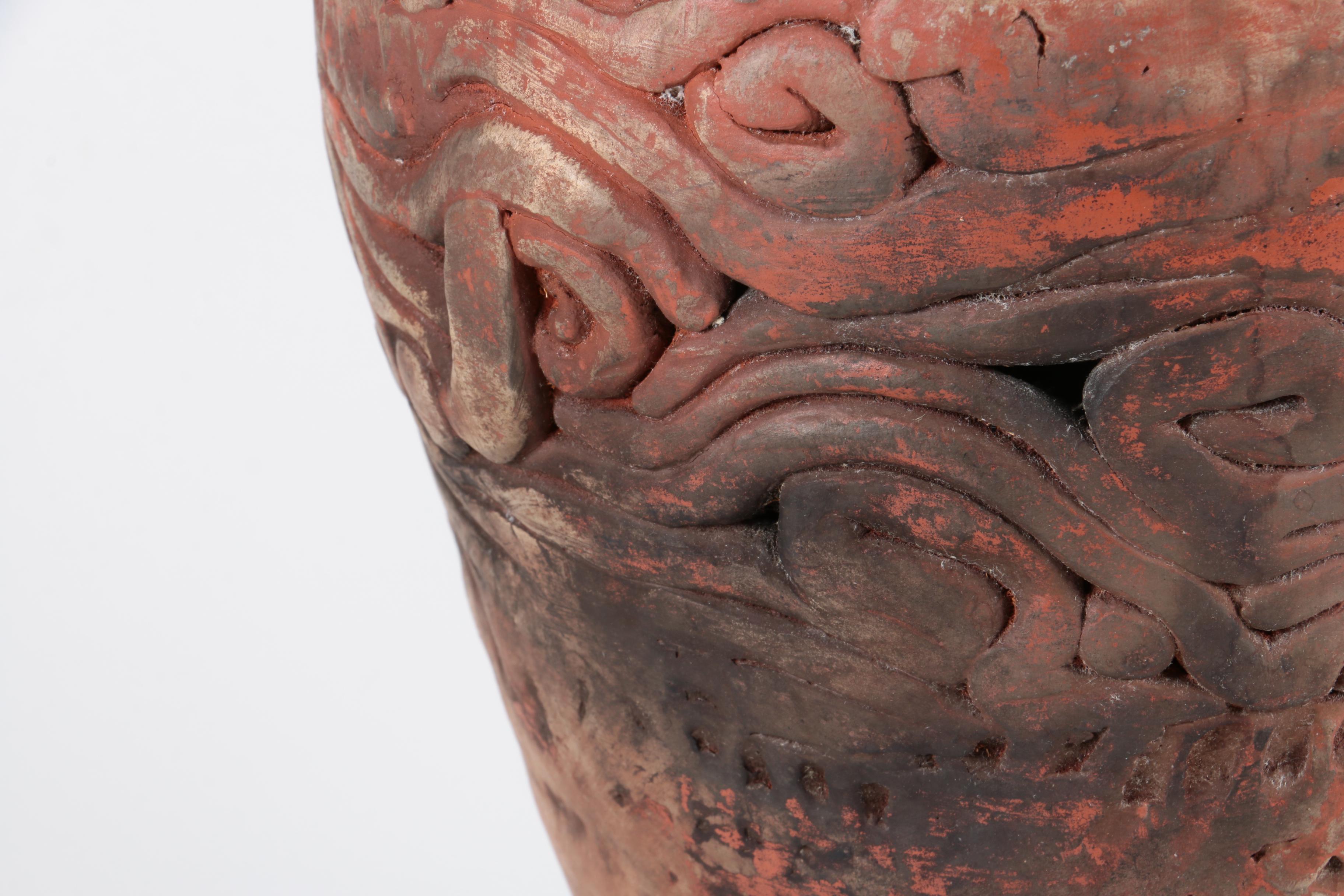 Coil Built Stoneware Vase