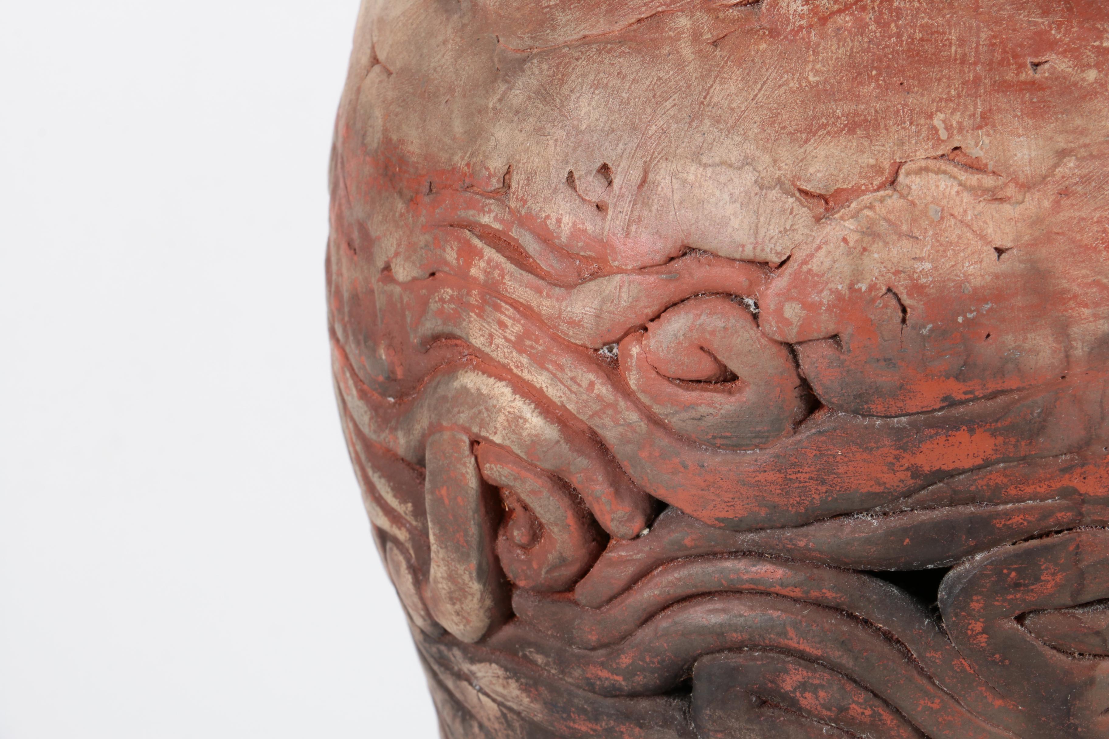 Coil Built Stoneware Vase