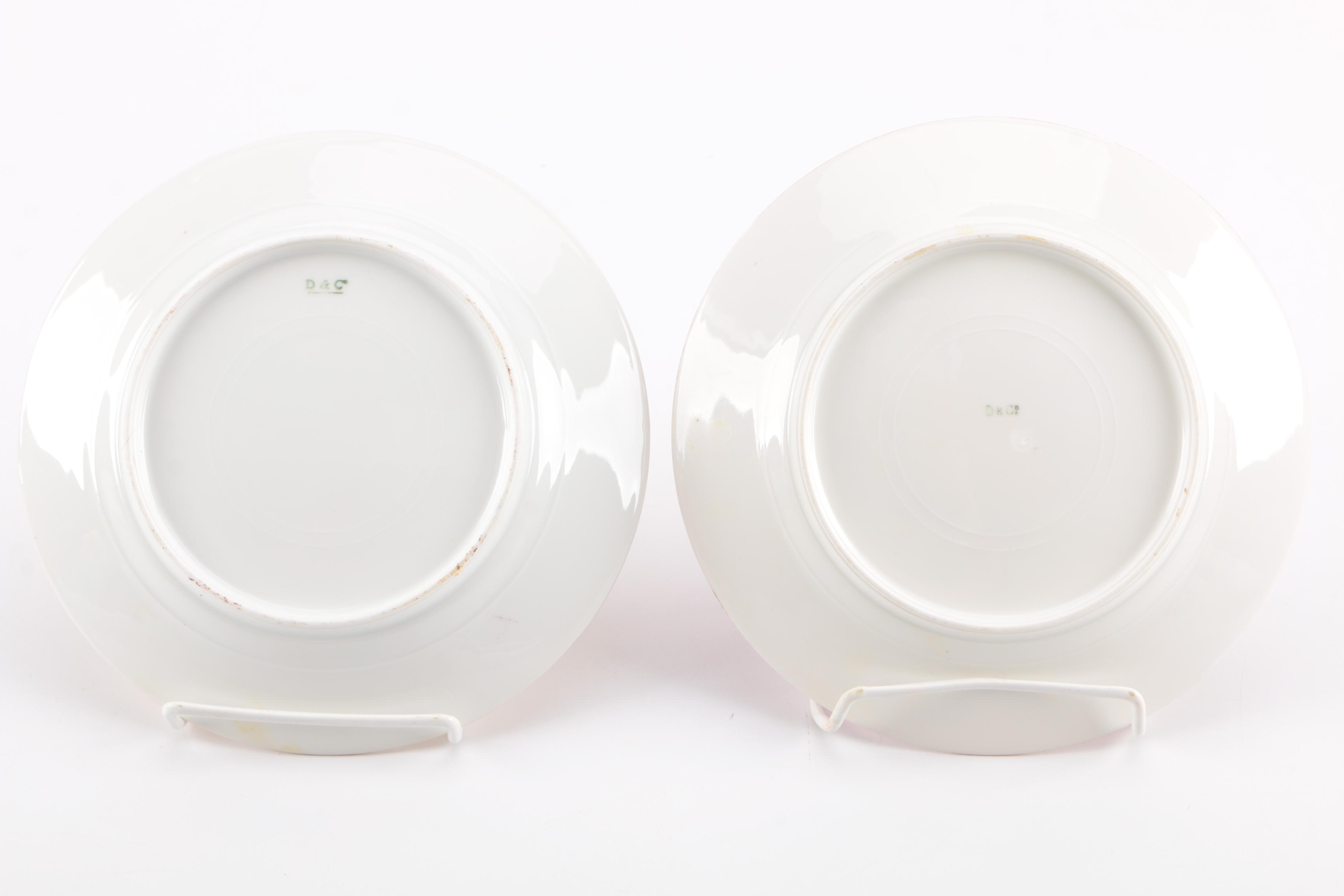 Porcelain Fruit Motif Plates Including Bernardaud & Co. Limoges