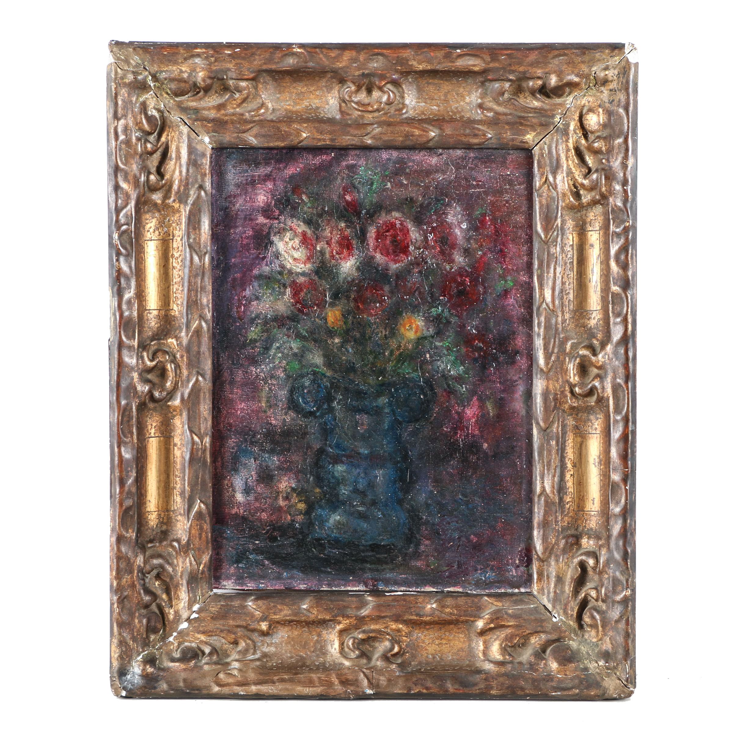 Oil Painting on Canvas of a Floral Still Life