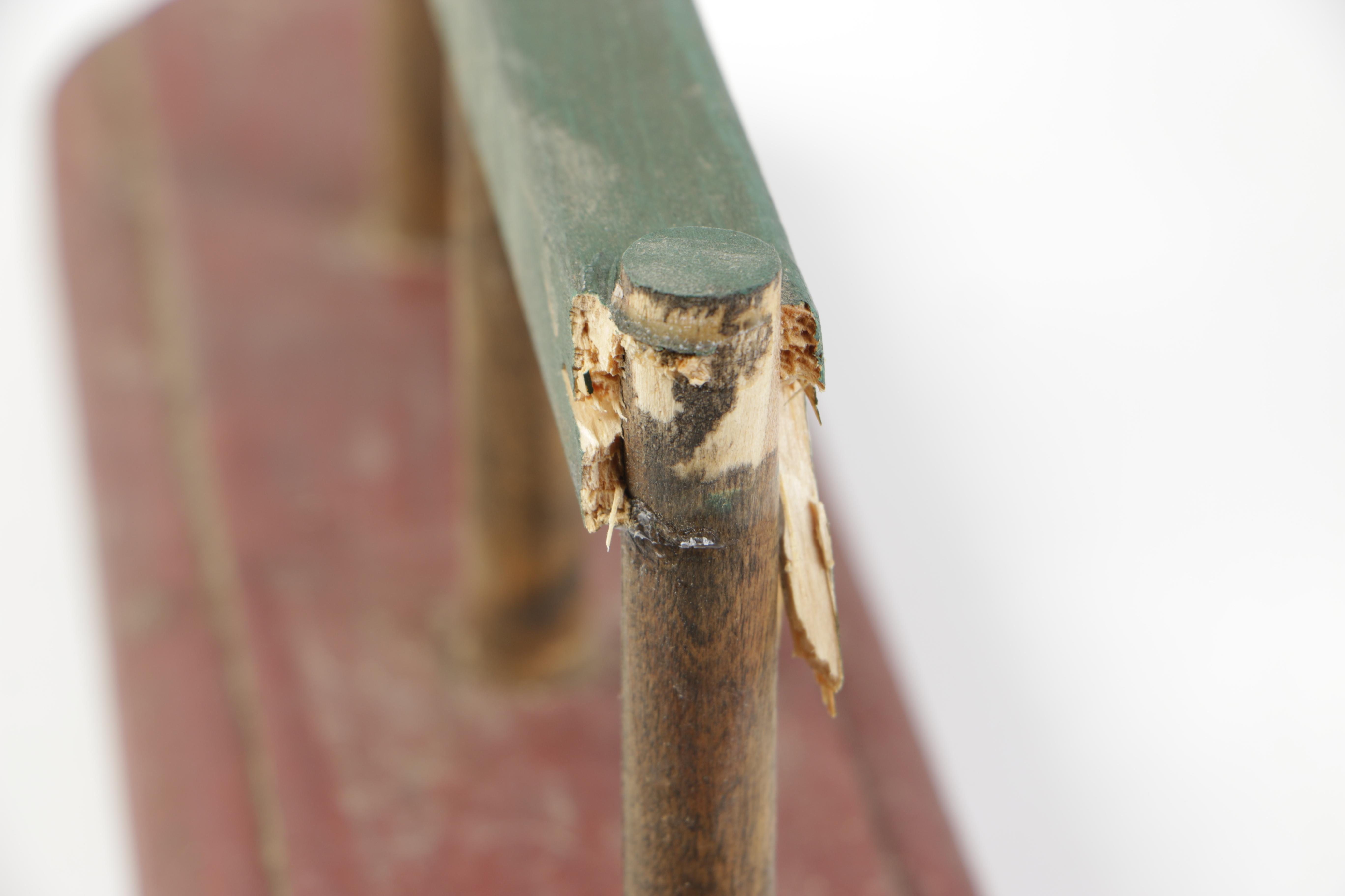 Hand-Painted Wooden Pig Decor