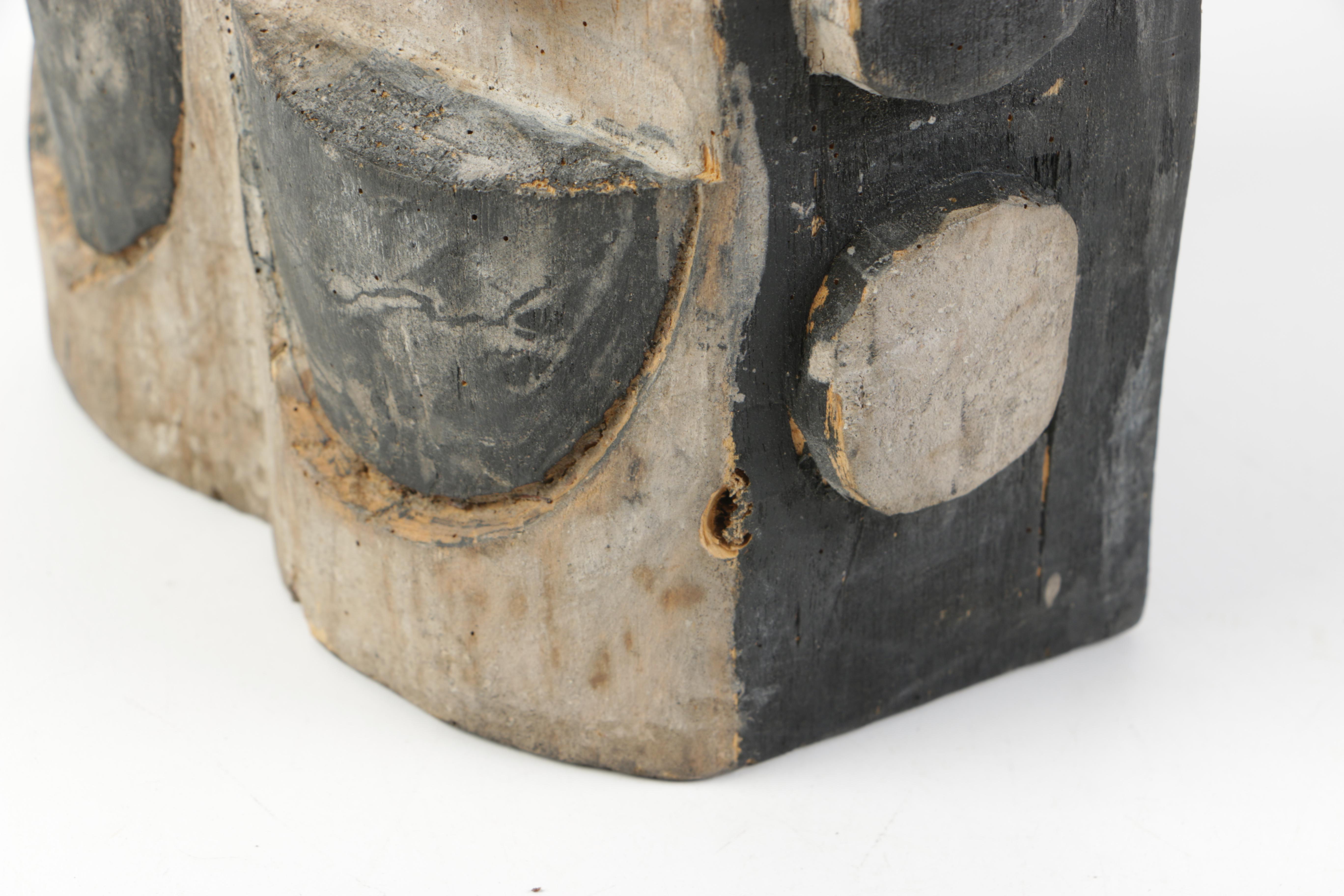 Figural Hardwood Vertical Sculpture