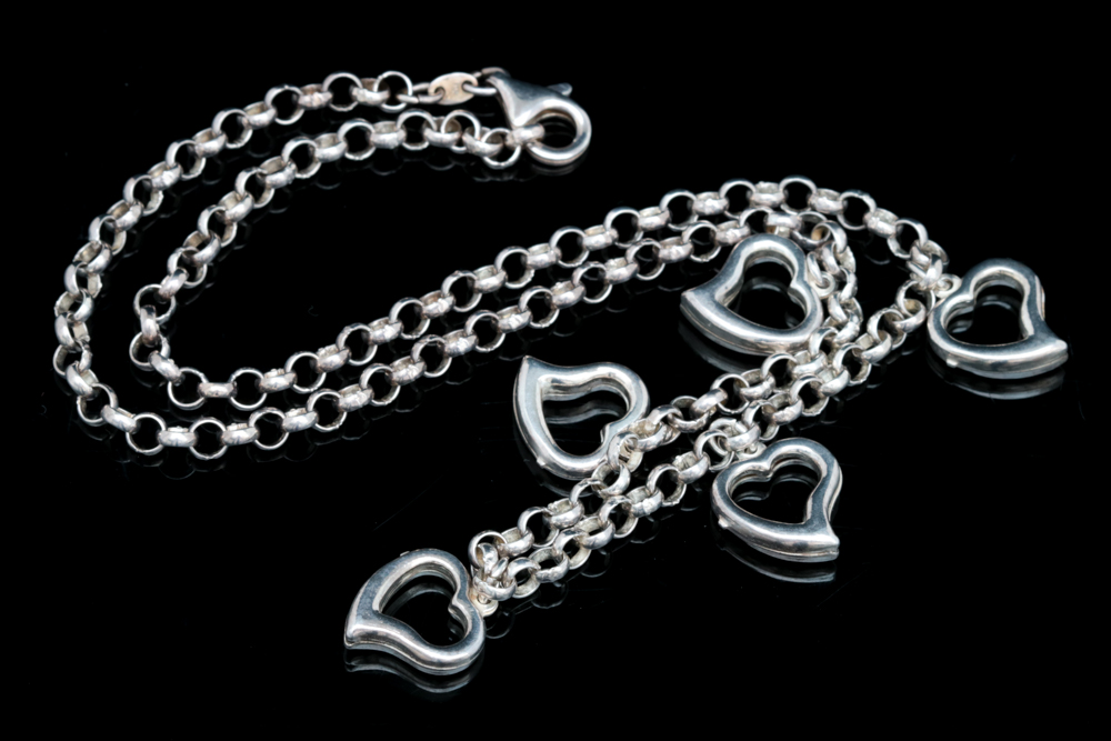 Sterling Silver Heart Charm Necklace