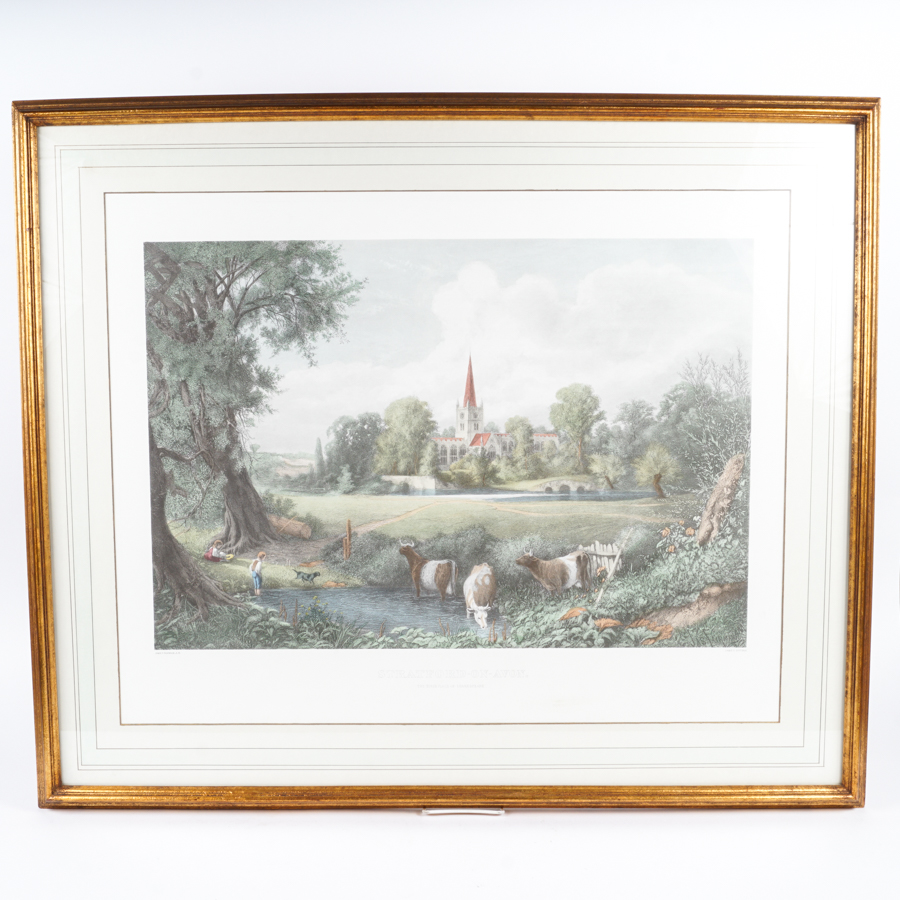 Reproduction Print After James Duthie After James Fairman "Stratford on Avon"