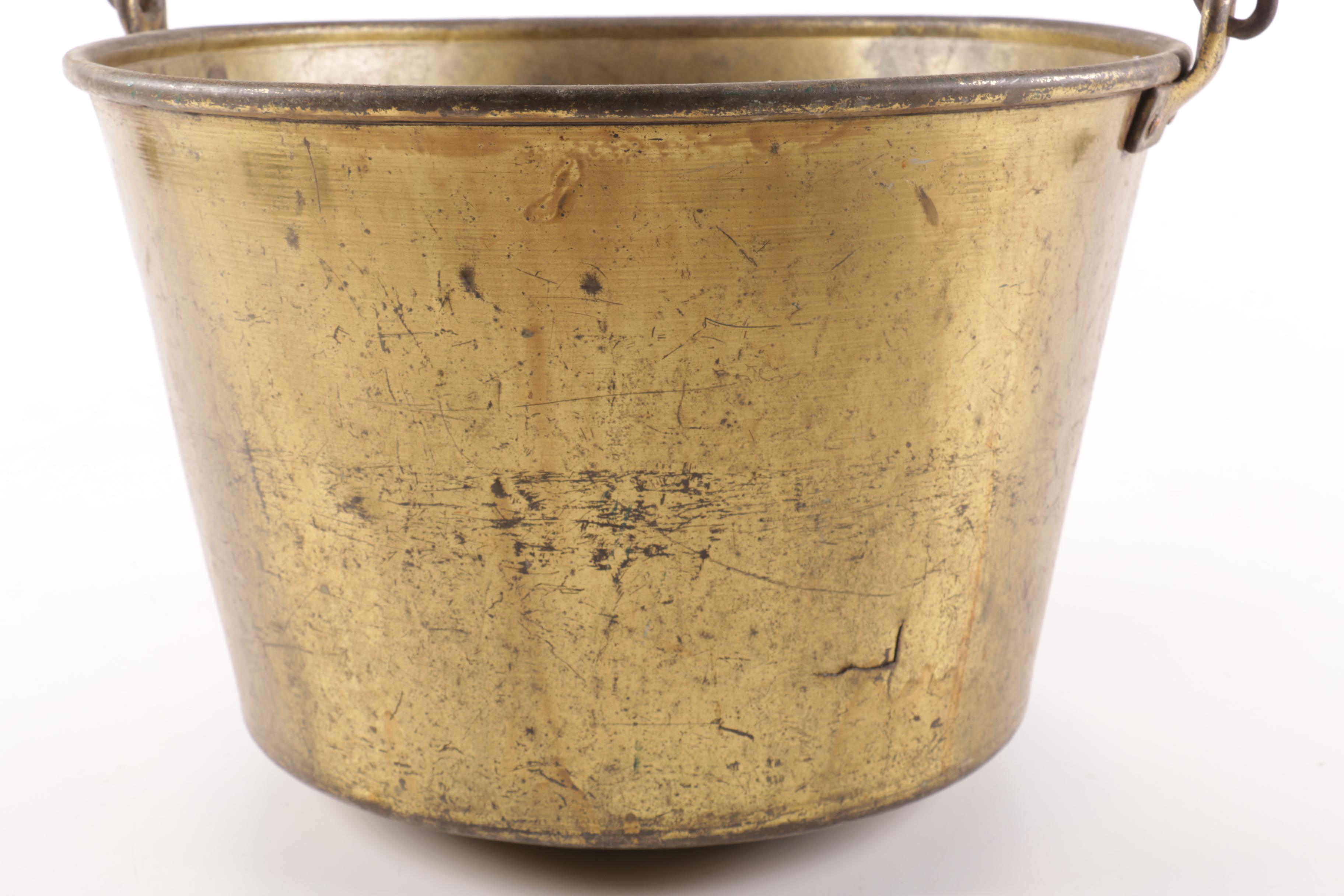 Vintage Brass Bucket