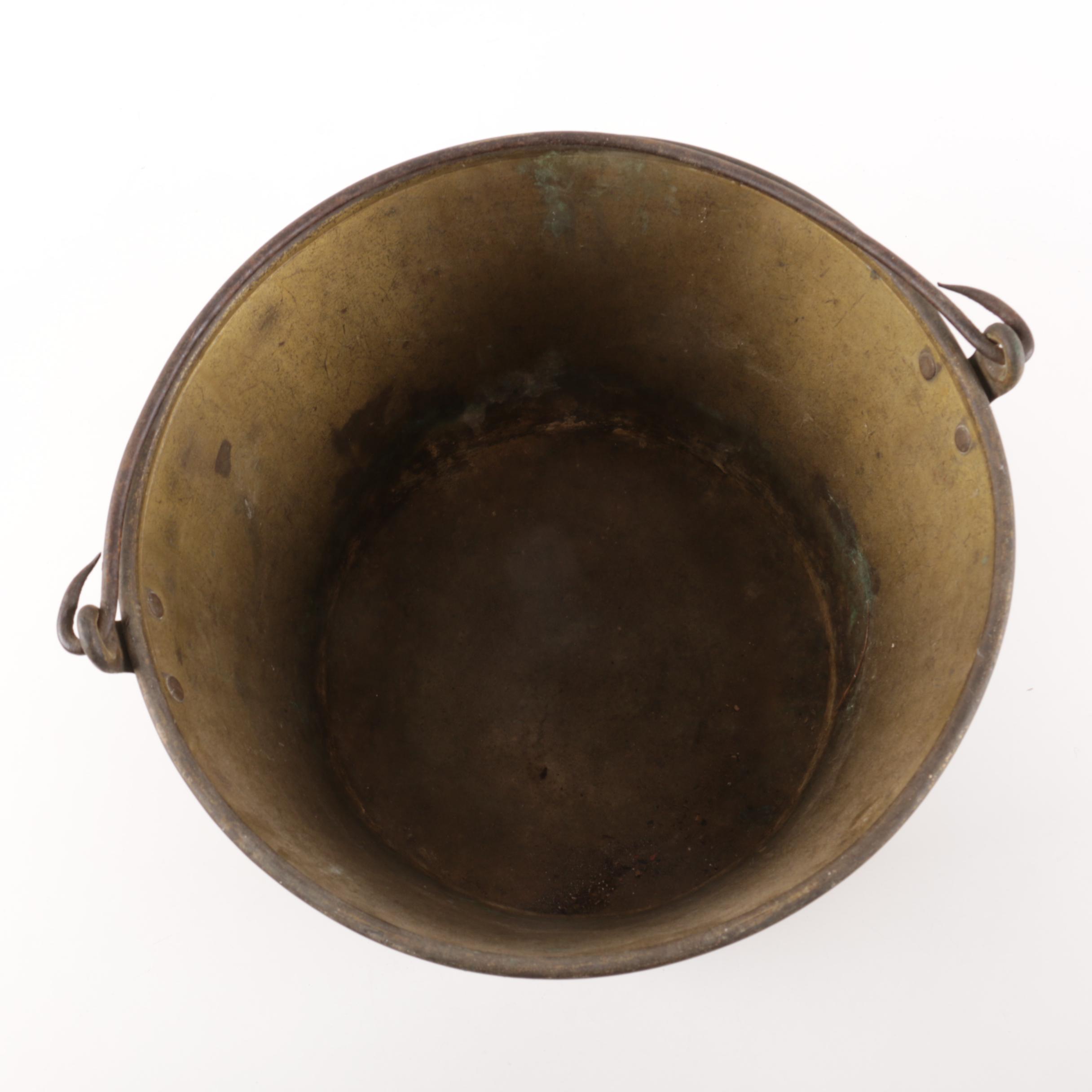 Vintage Brass Bucket