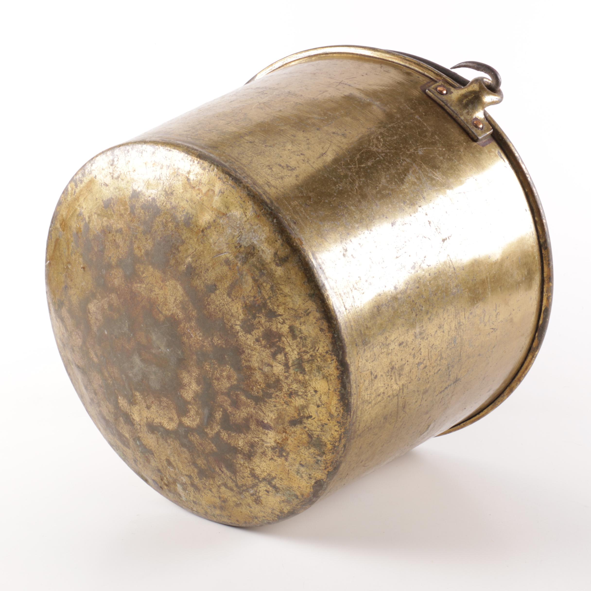 Vintage Brass Bucket