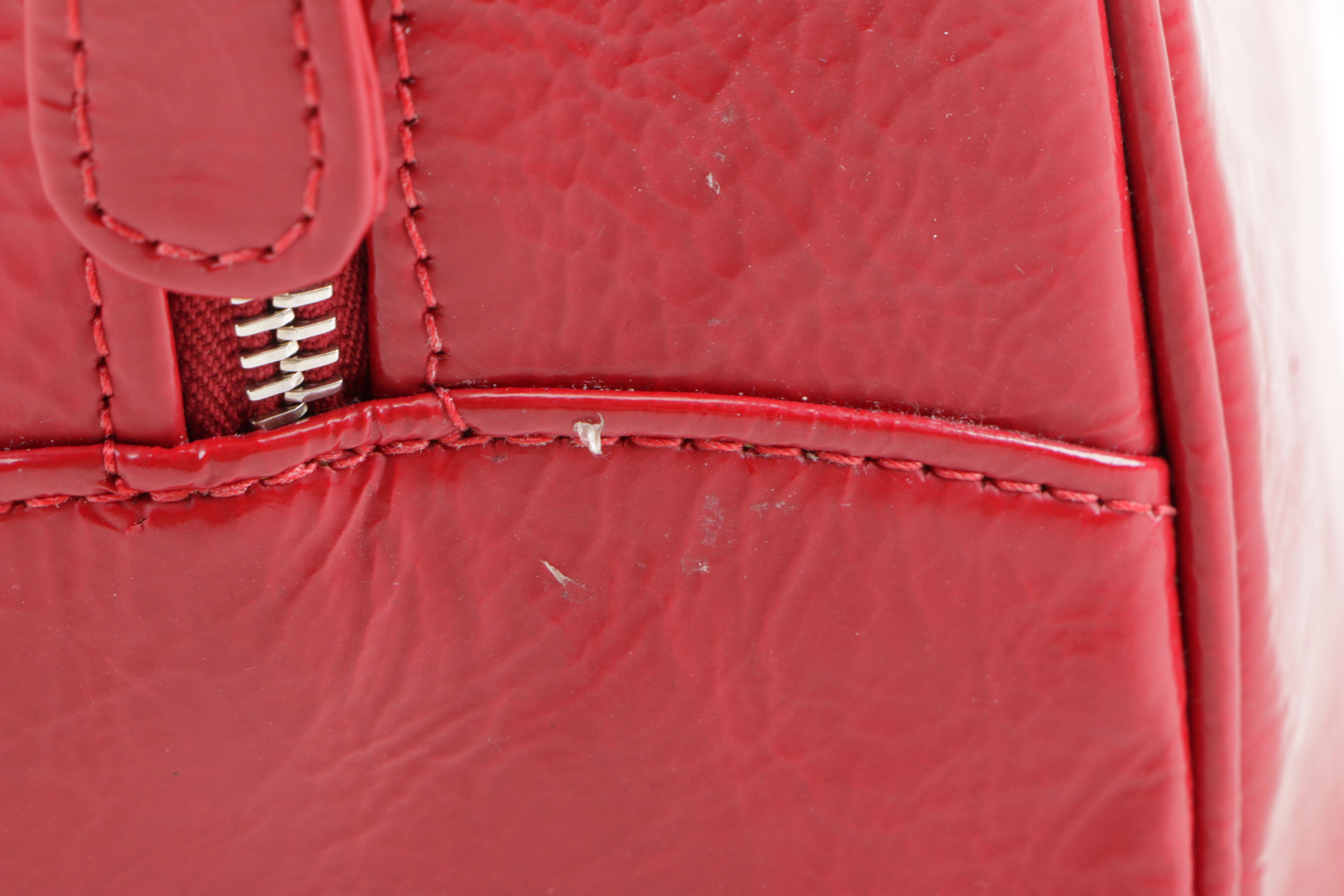 Christopher Augmon Red Coated Leather Handbag