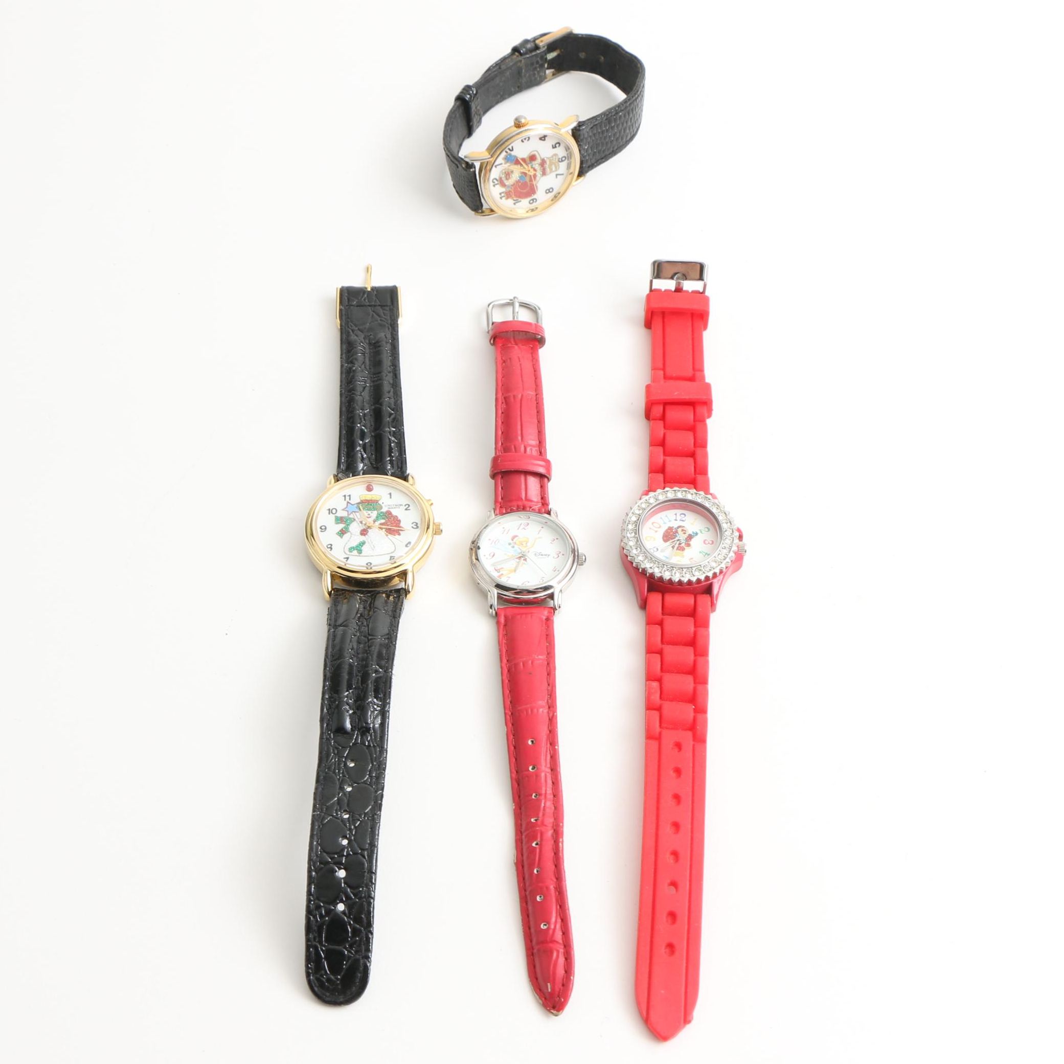 Assortment of Disney and Christmas Theme Watches