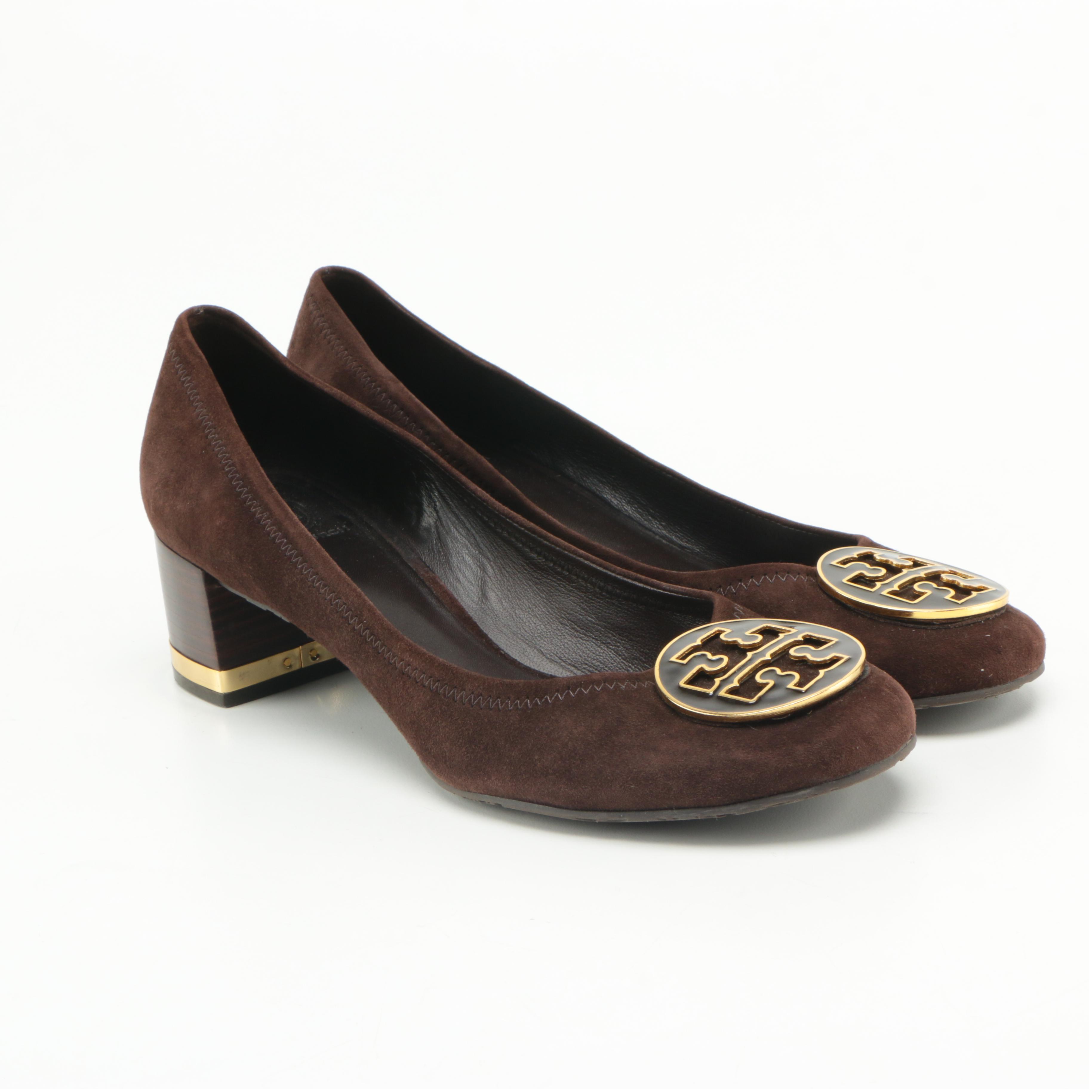 Tory Burch "Amy" Suede Pumps