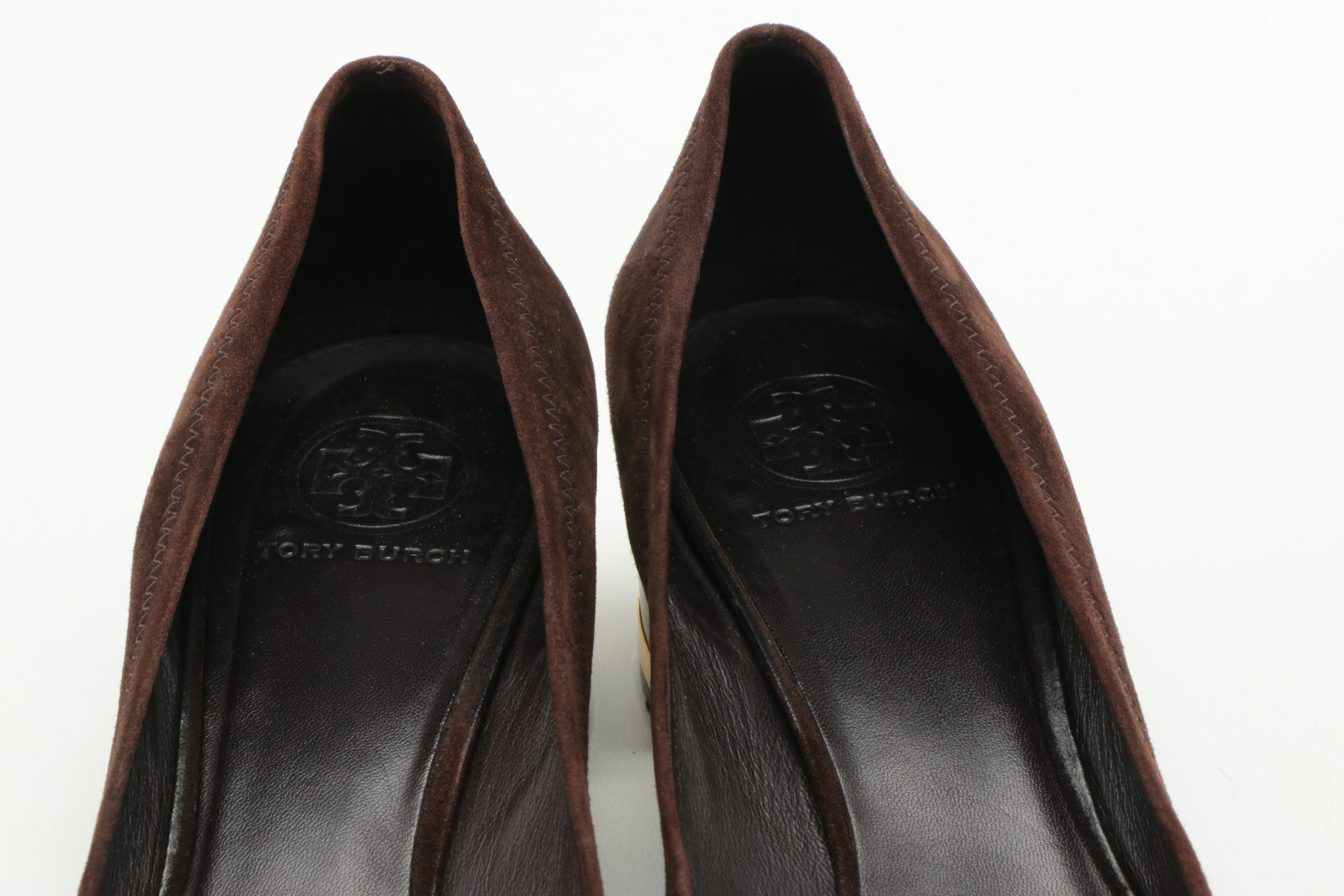 Tory Burch "Amy" Suede Pumps