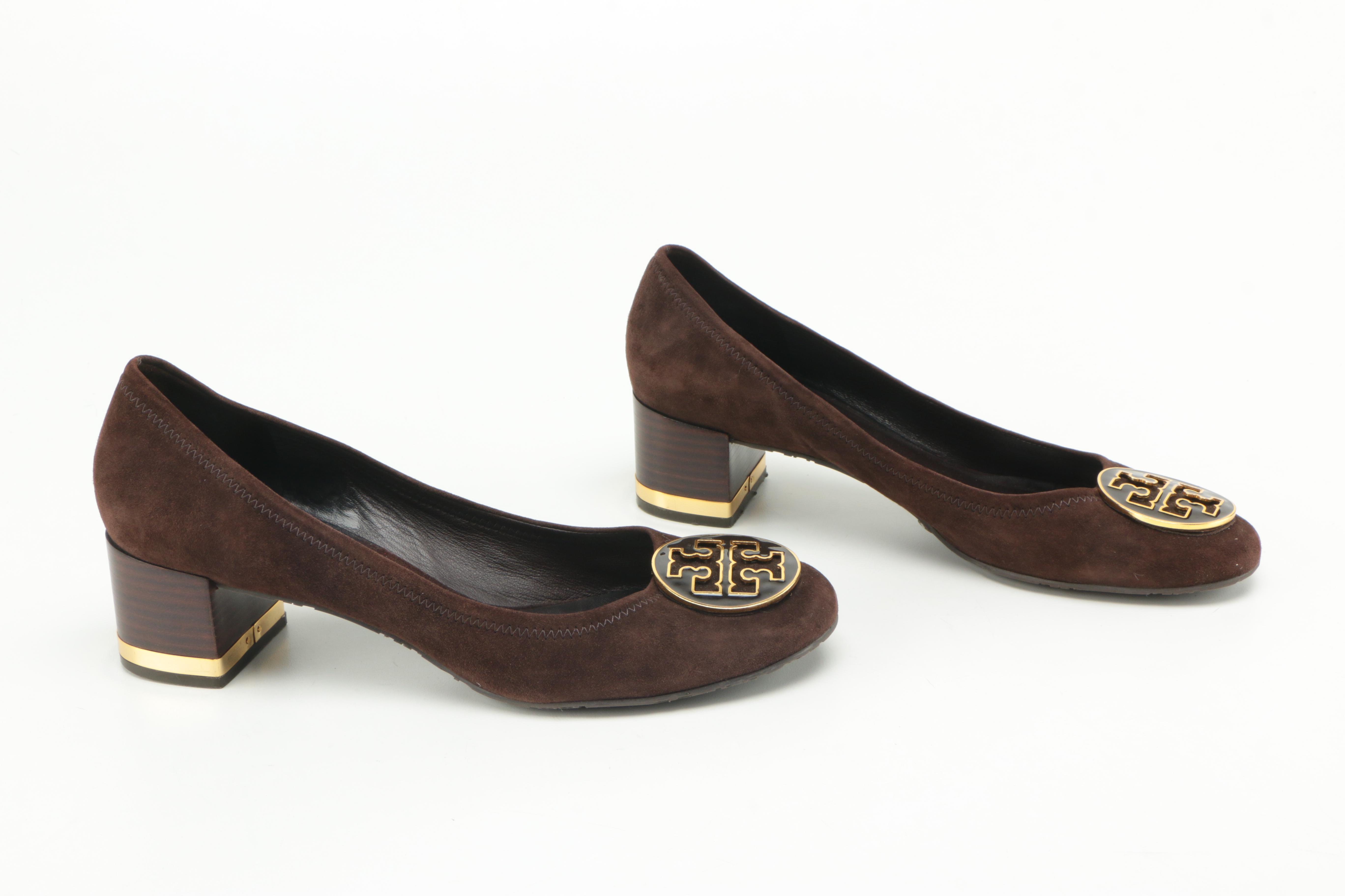 Tory Burch "Amy" Suede Pumps