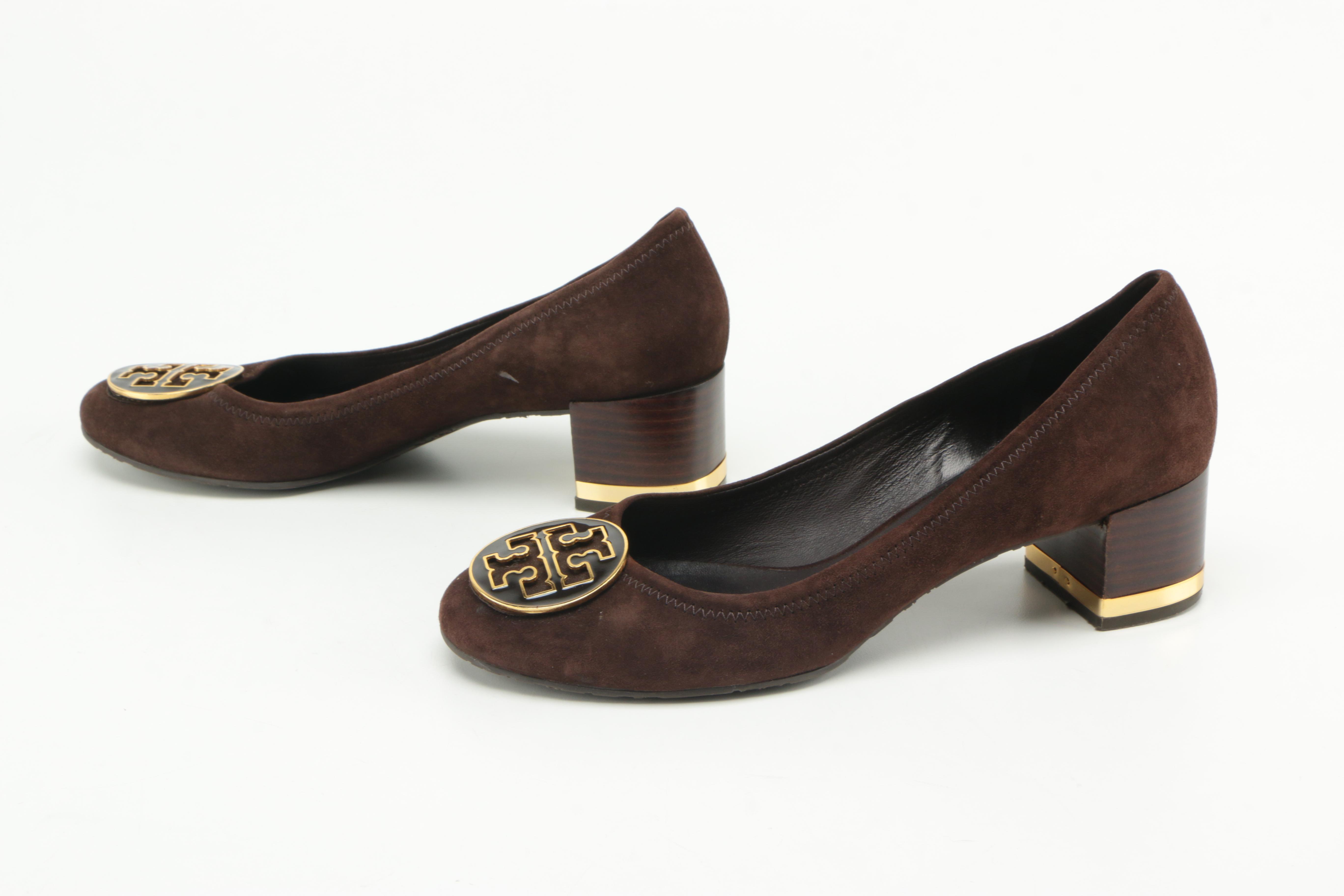 Tory Burch "Amy" Suede Pumps