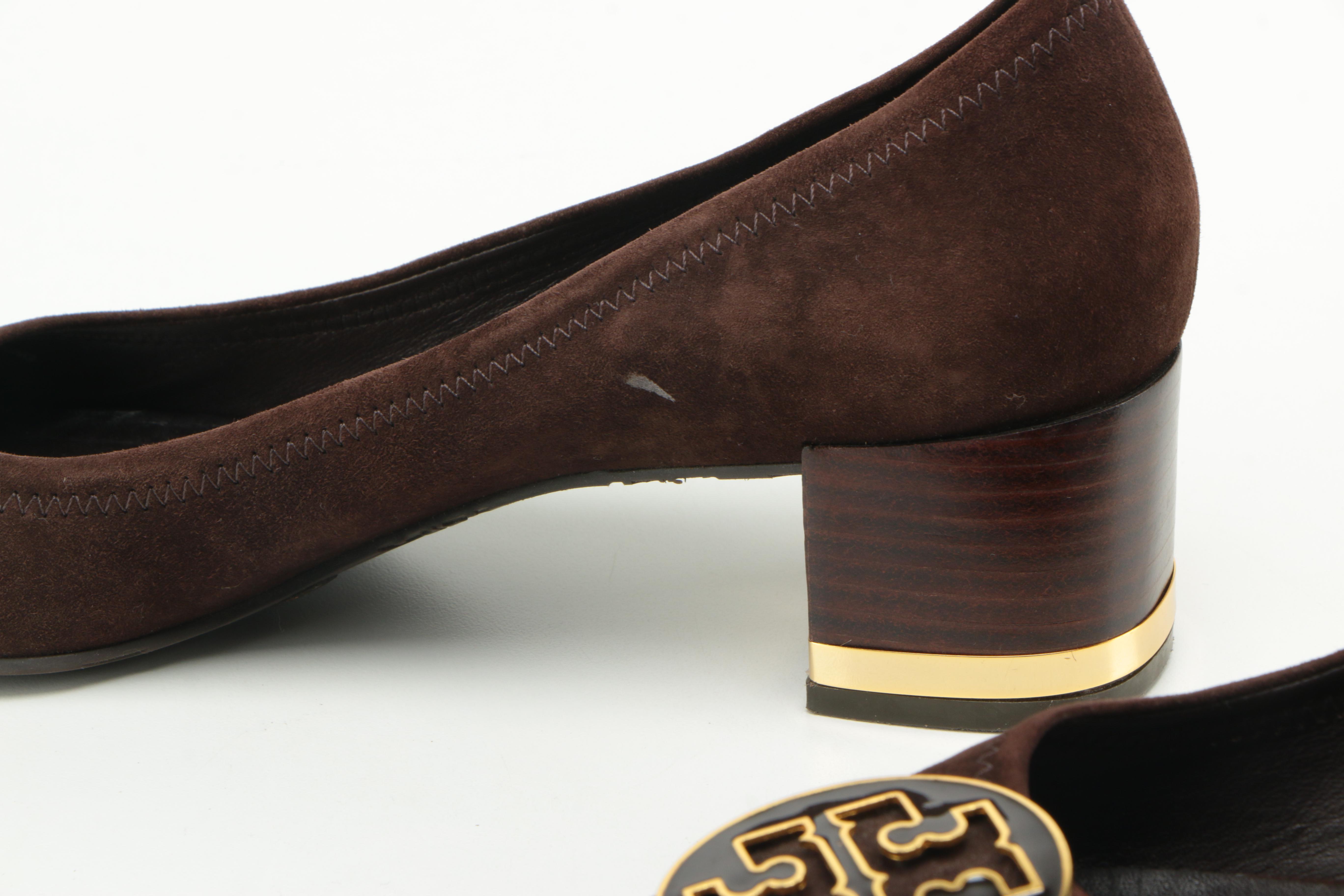 Tory Burch "Amy" Suede Pumps