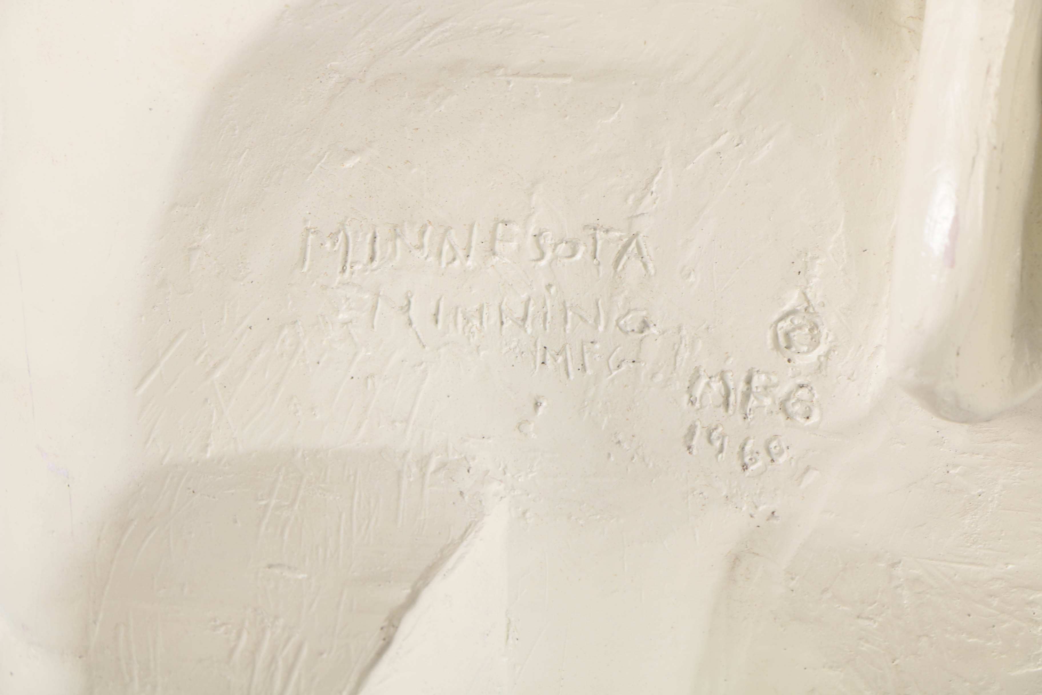 Signed Painted Plaster Sculpture "Minnesota Ninning"