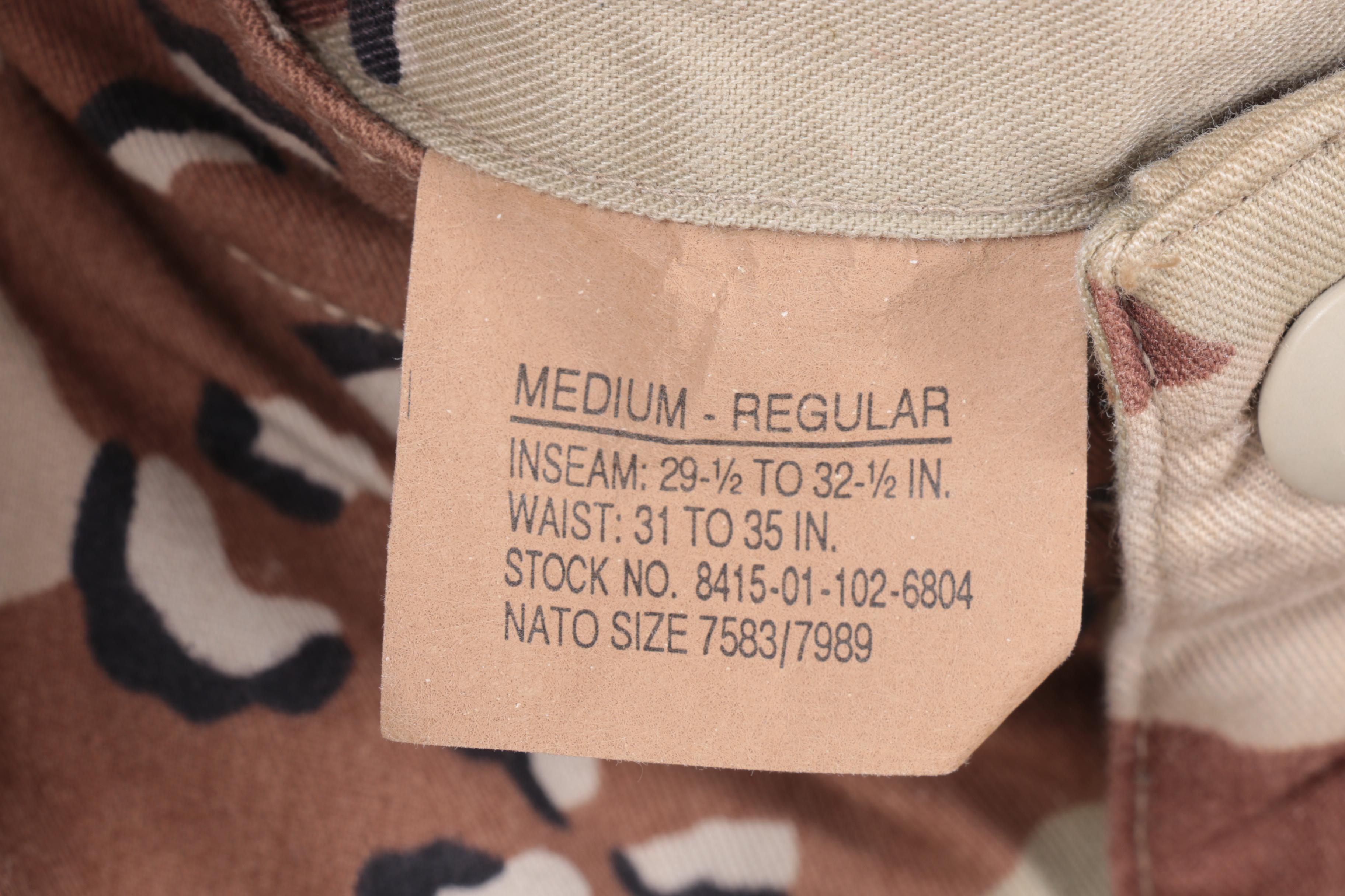 Brown Camouflage U.S. Army Uniforms