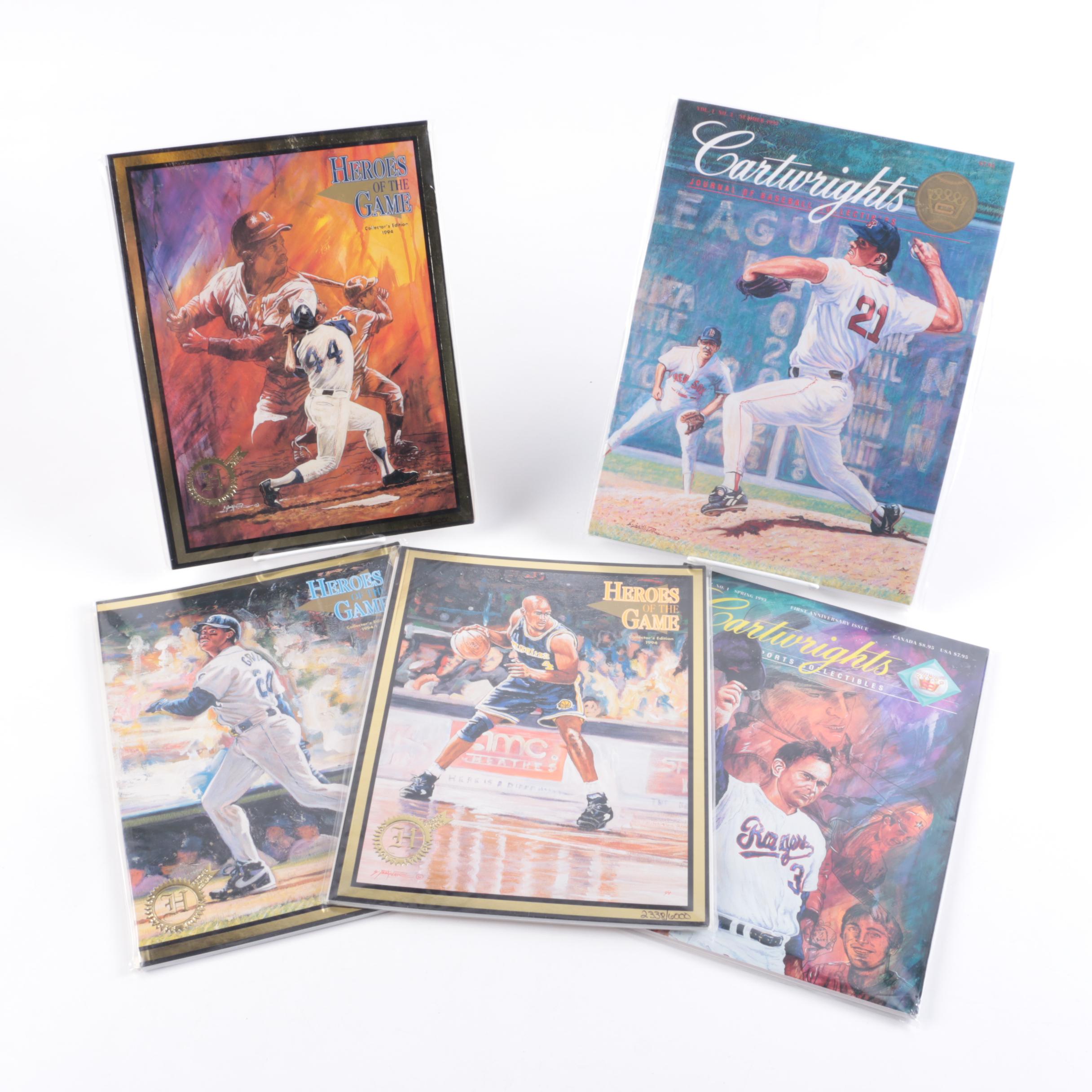 Assortment of 1992-1994 Baseball and Basketball Magazines