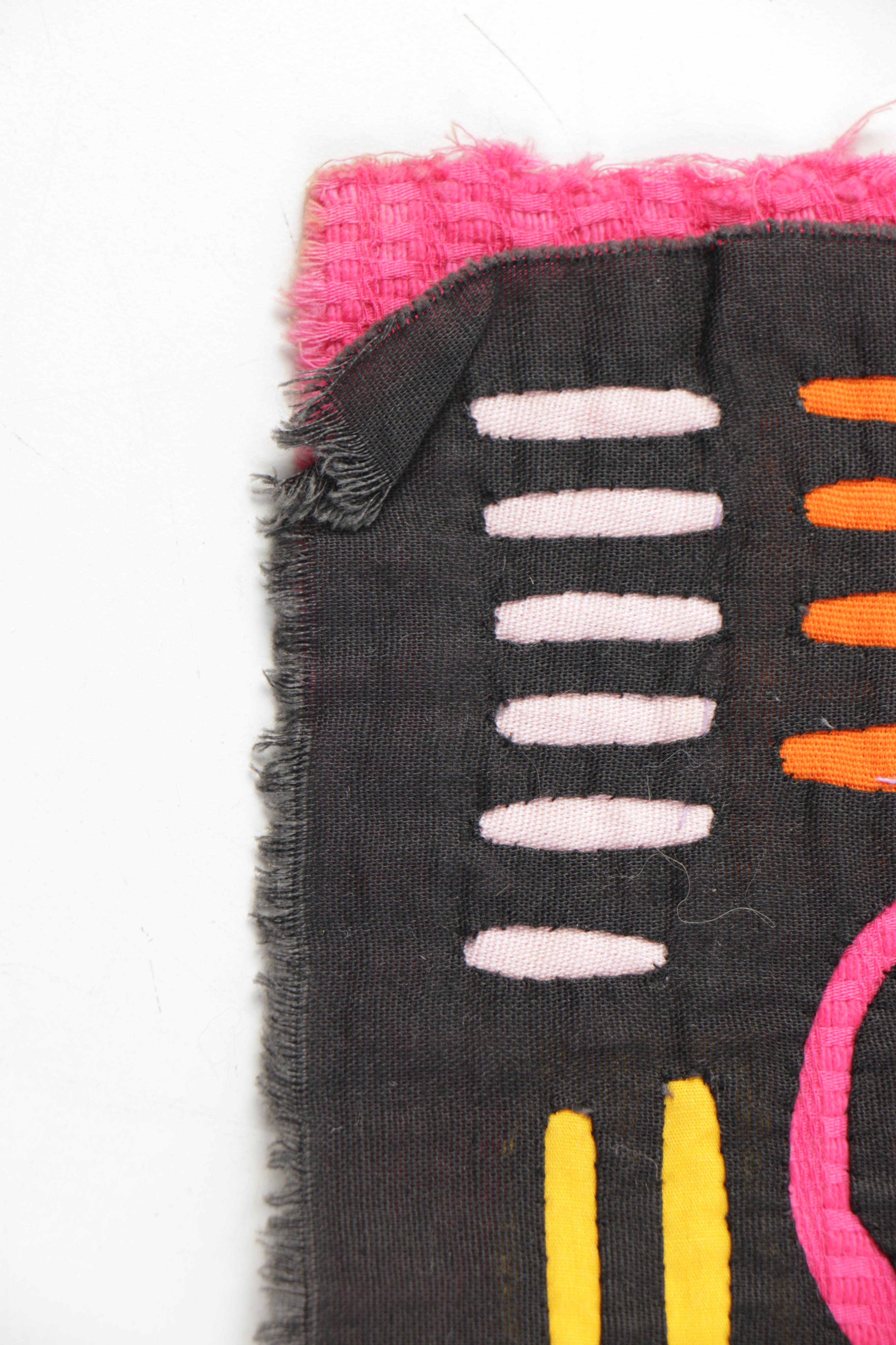 Vintage Textiles Including "Log Cabin" Lap Quilt Piece