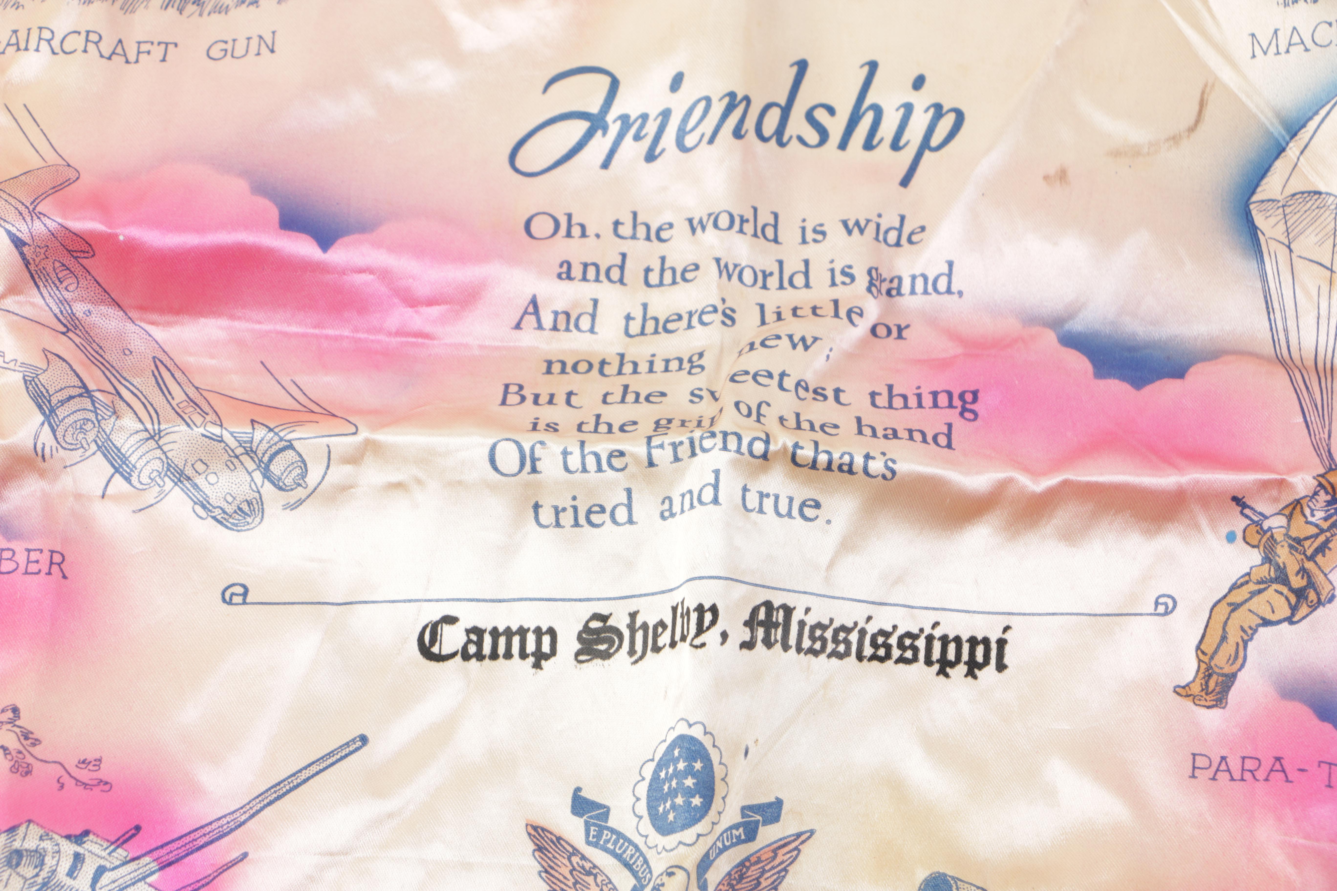 Vintage Textiles Including "Log Cabin" Lap Quilt Piece