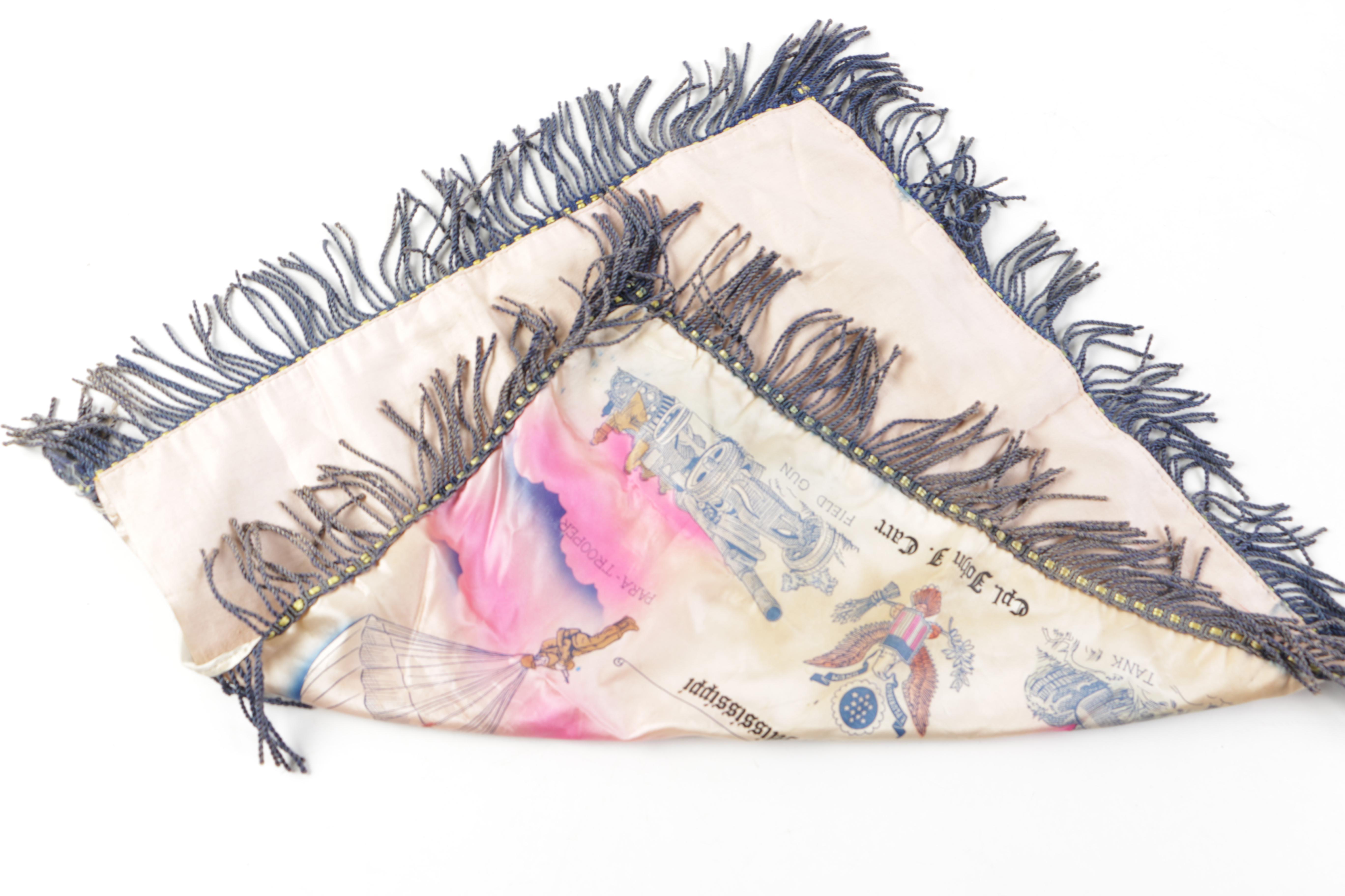 Vintage Textiles Including "Log Cabin" Lap Quilt Piece