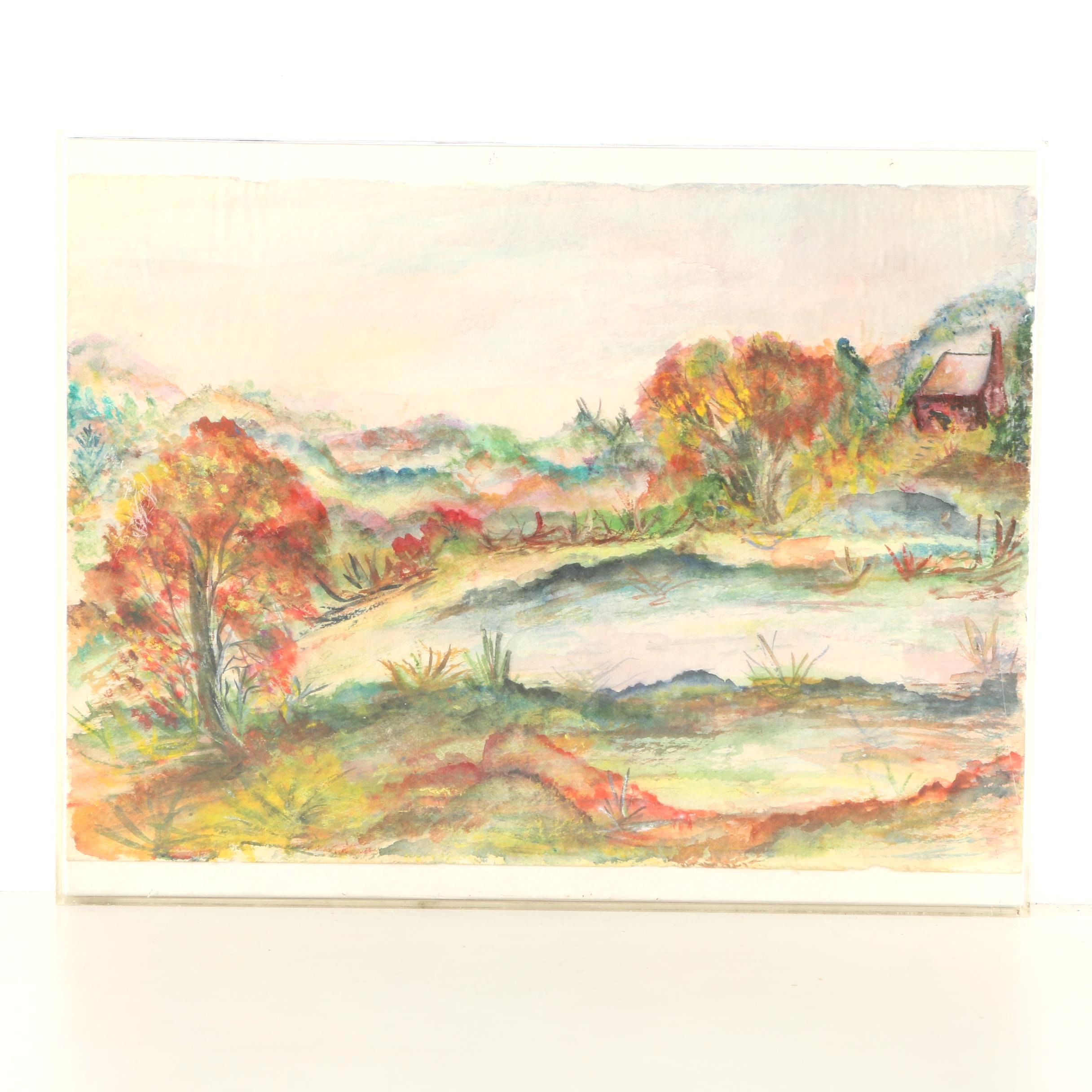 Watercolor Landscape Painting