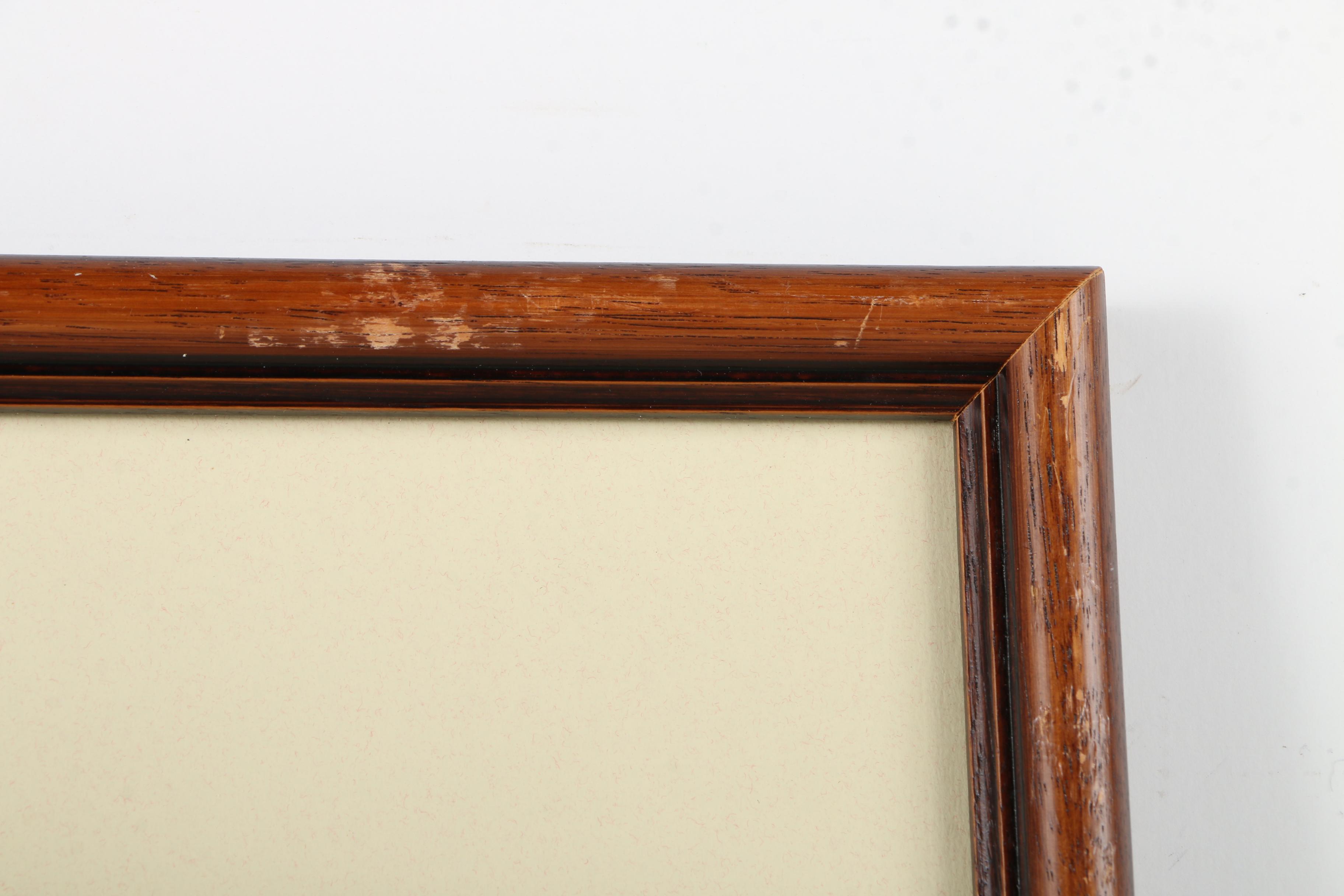 After George L. Hollrock Offset Lithographic Reproduction "River House"