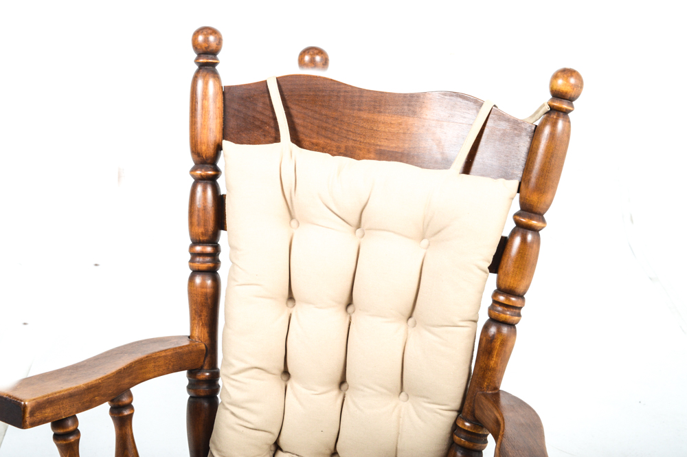 Vintage Solid Wood Rocking Chair