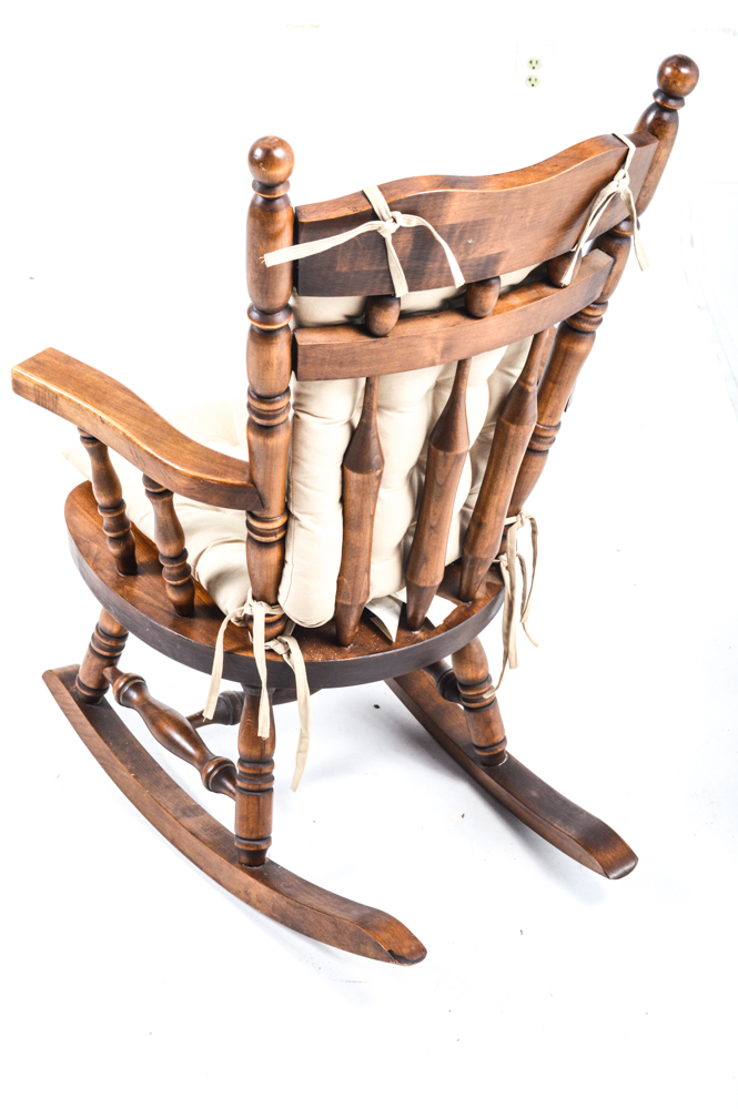 Vintage Solid Wood Rocking Chair