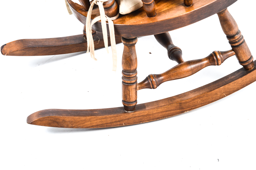 Vintage Solid Wood Rocking Chair