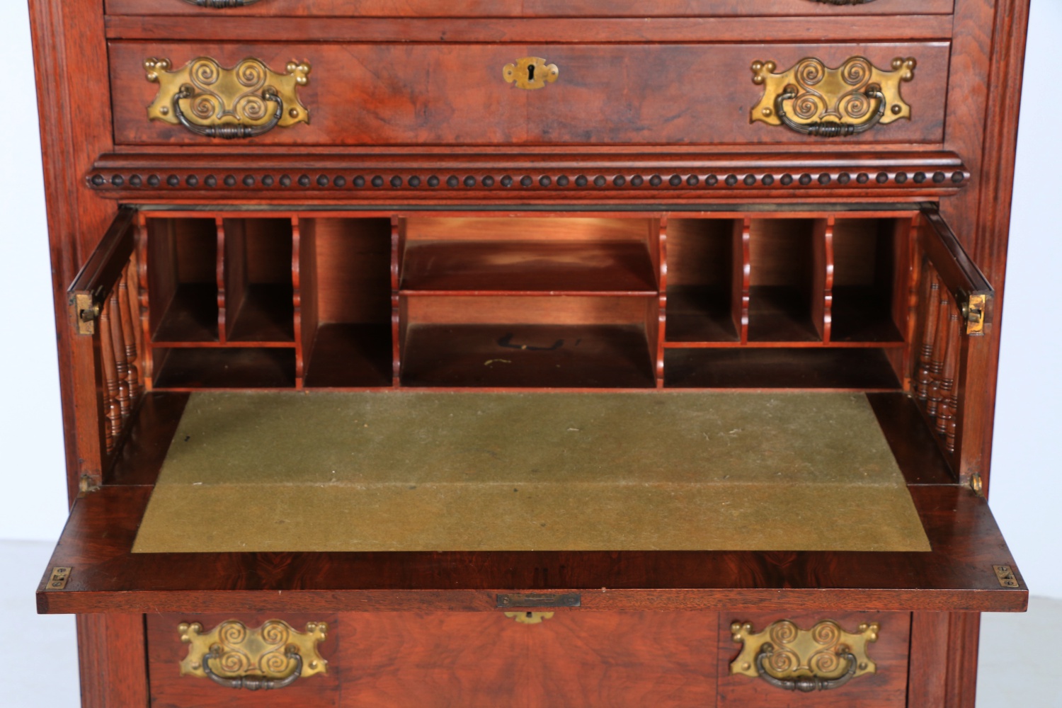 Victorian Walnut Butler's Secretary Chest