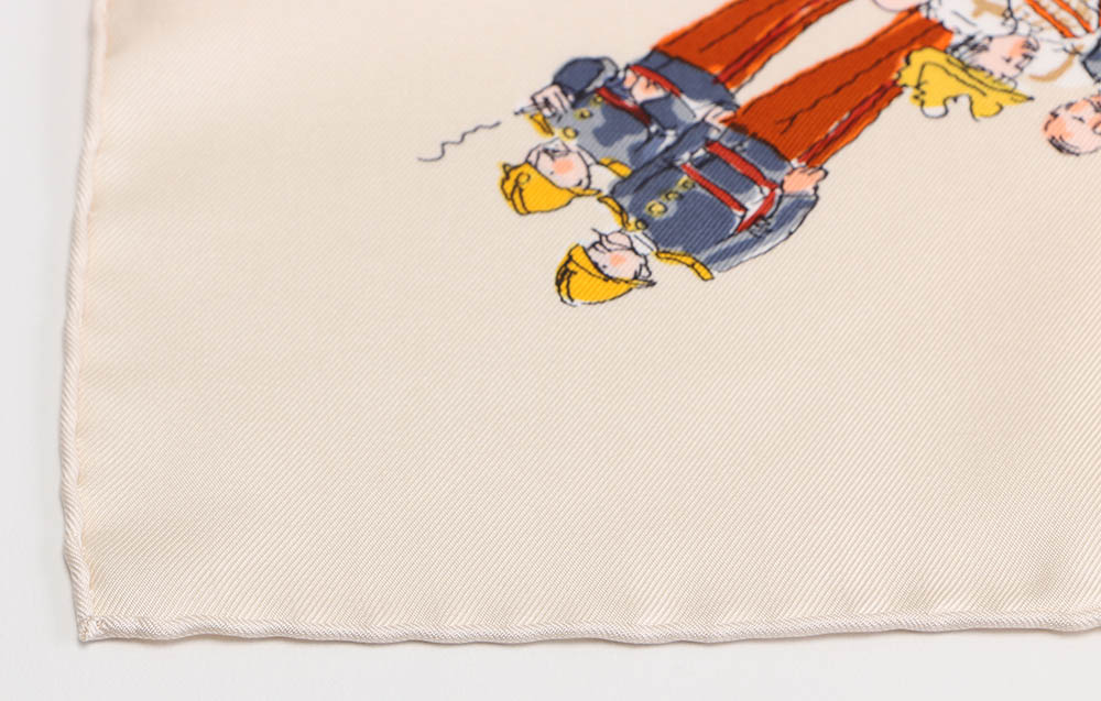 Vintage Hermès of Paris "Cirque Molier" by Philippe Dumas Silk Scarf