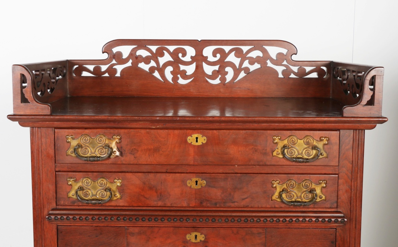 Victorian Walnut Butler's Secretary Chest