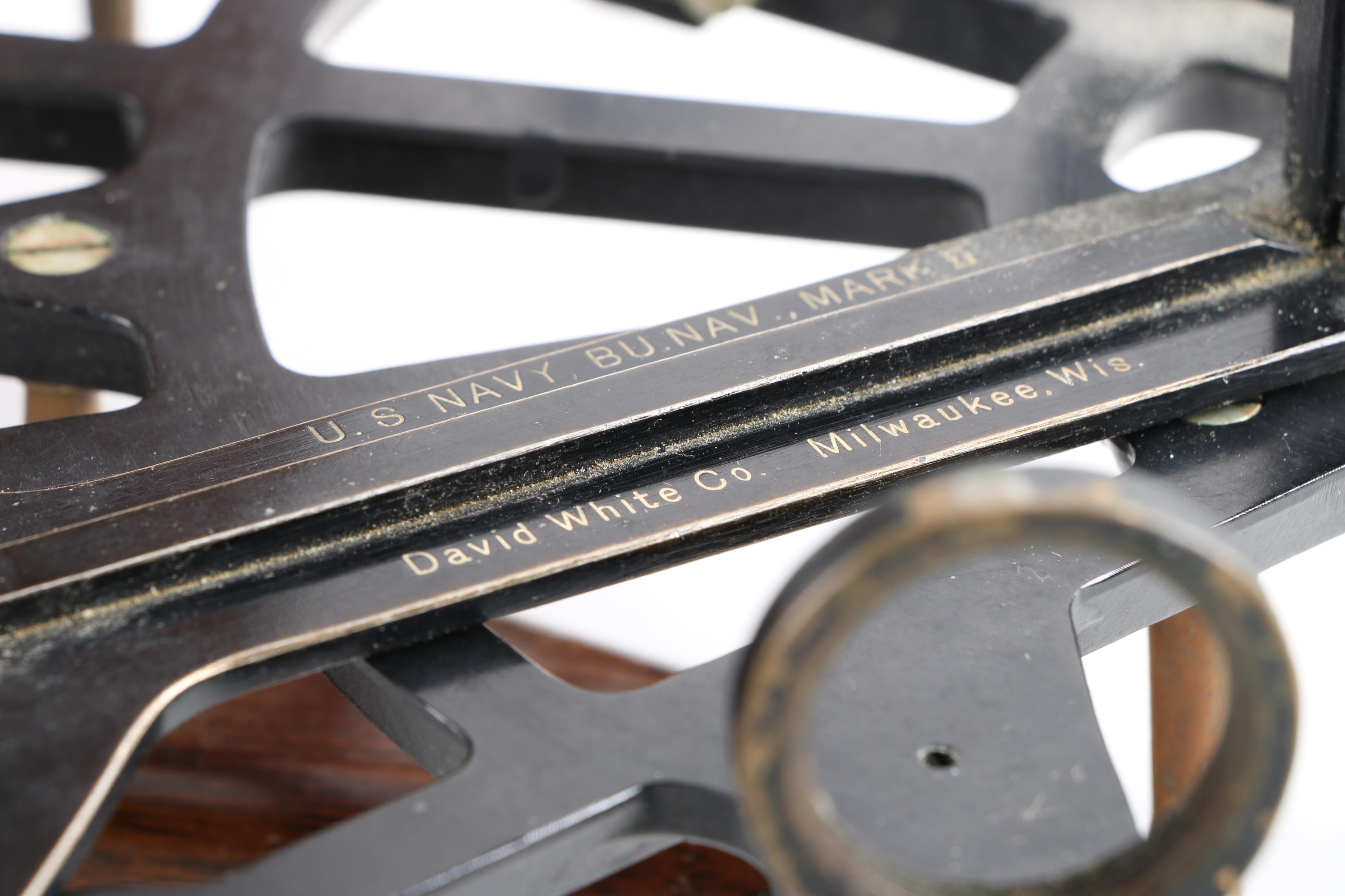 1940s David White Co Mark II Sextant and Case