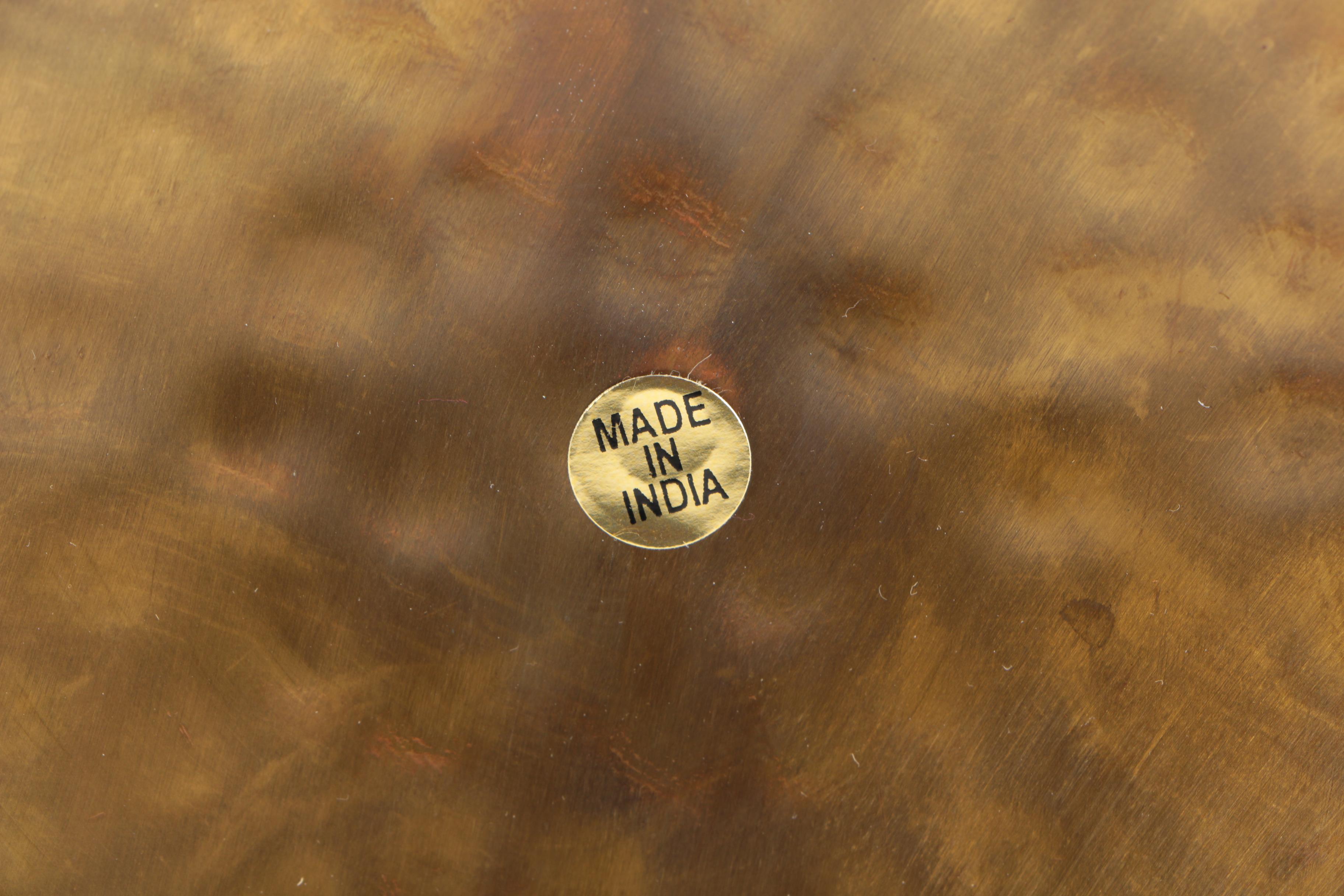 Modern Brass Candle Holders