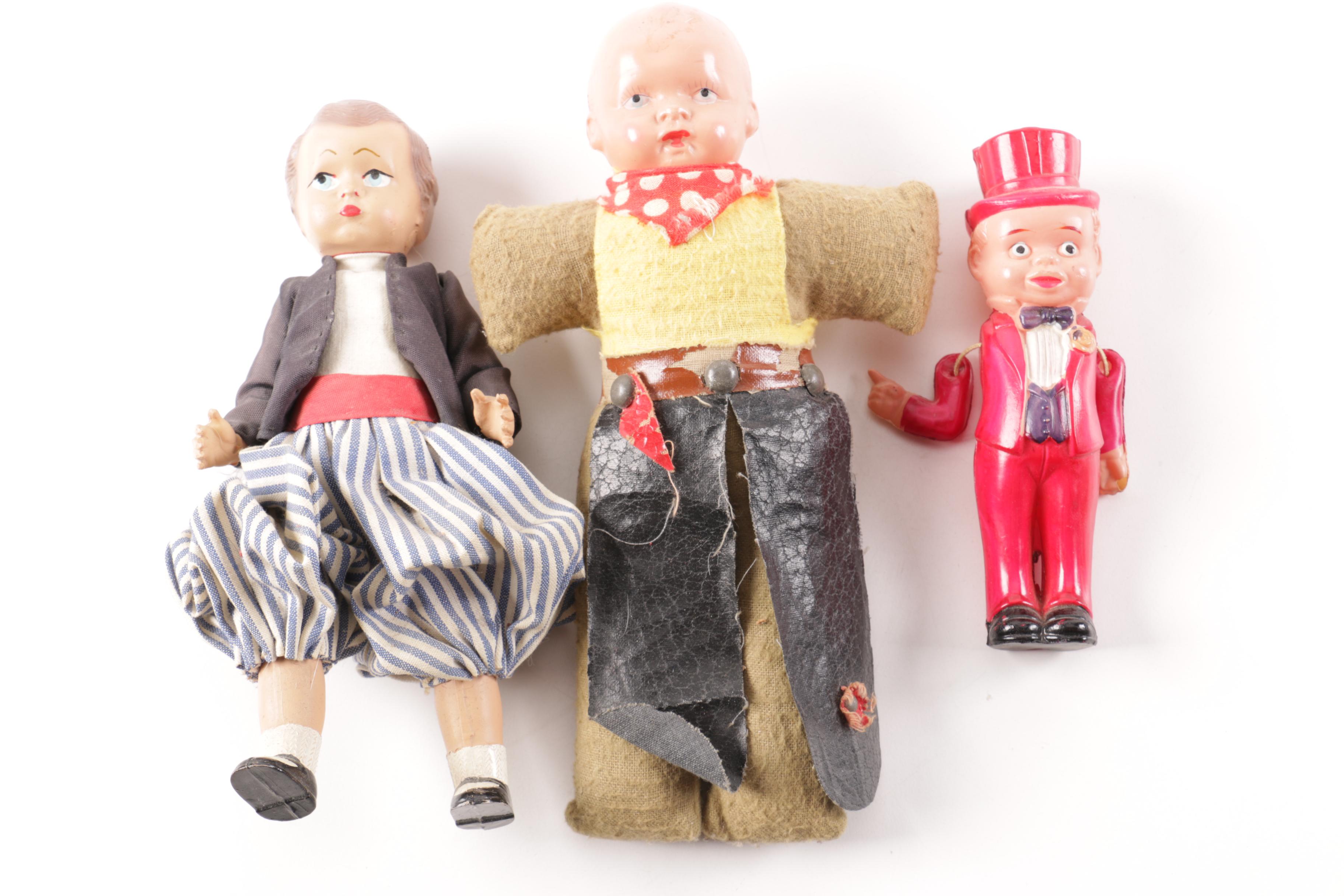 Vintage Composition and Plastic Dolls