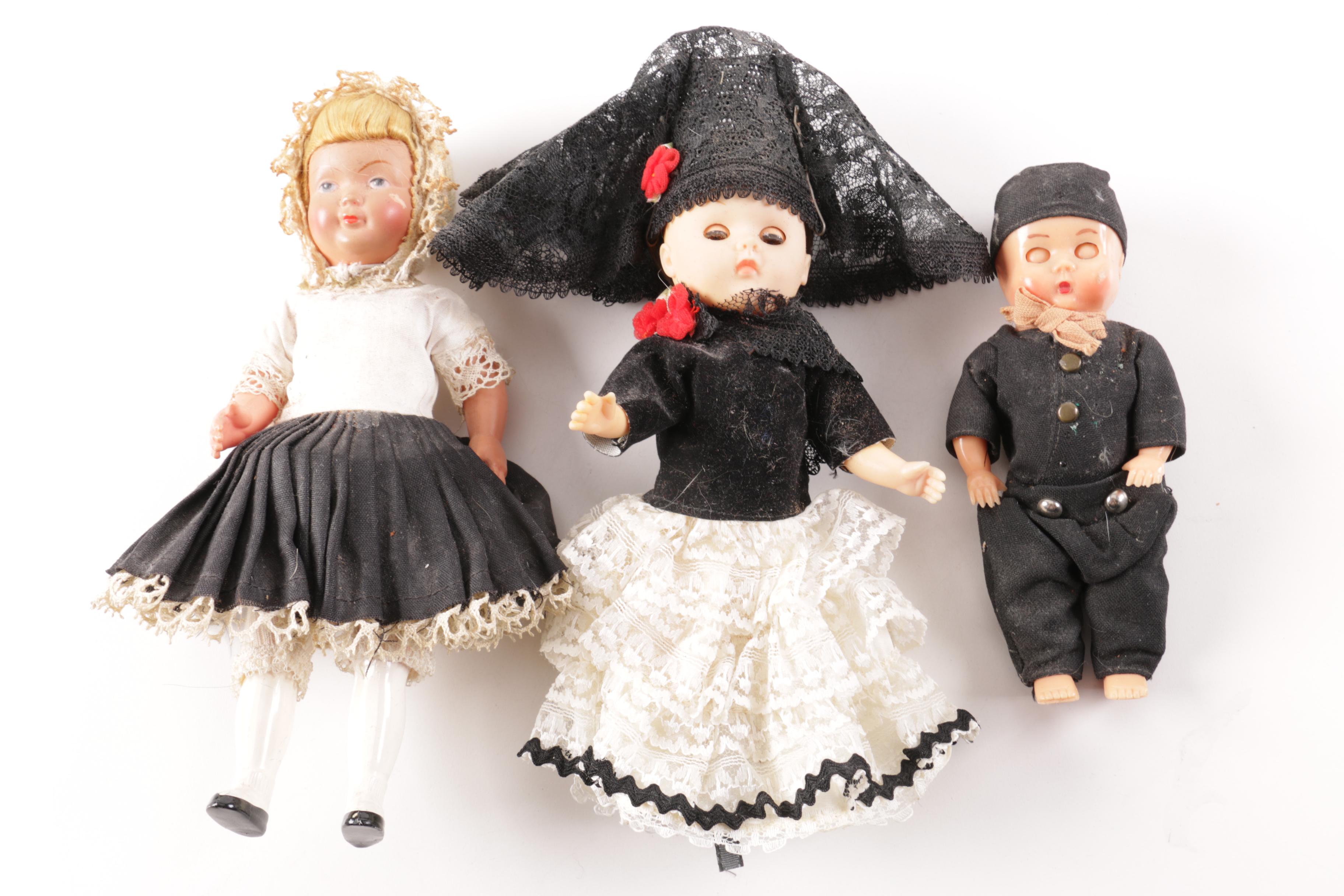 Vintage Composition and Plastic Dolls